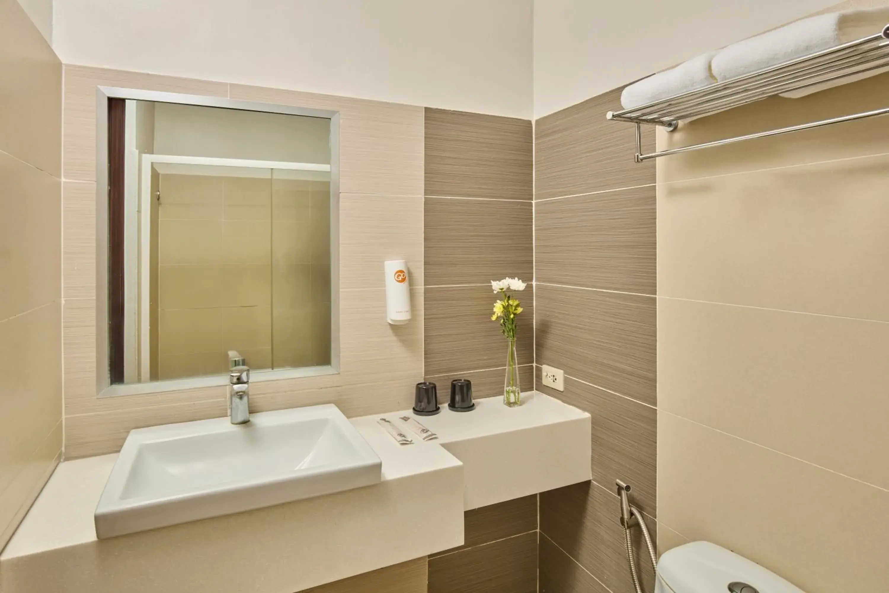 Bathroom in Go Hotels Puerto Princesa Bathroom in Go Hotels Puerto Princesa