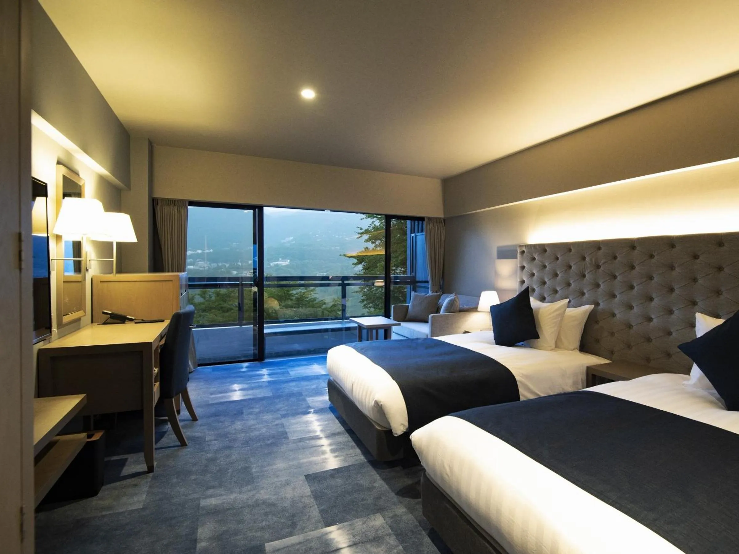 Bed in Hakone Elecasa Hotel and Spa