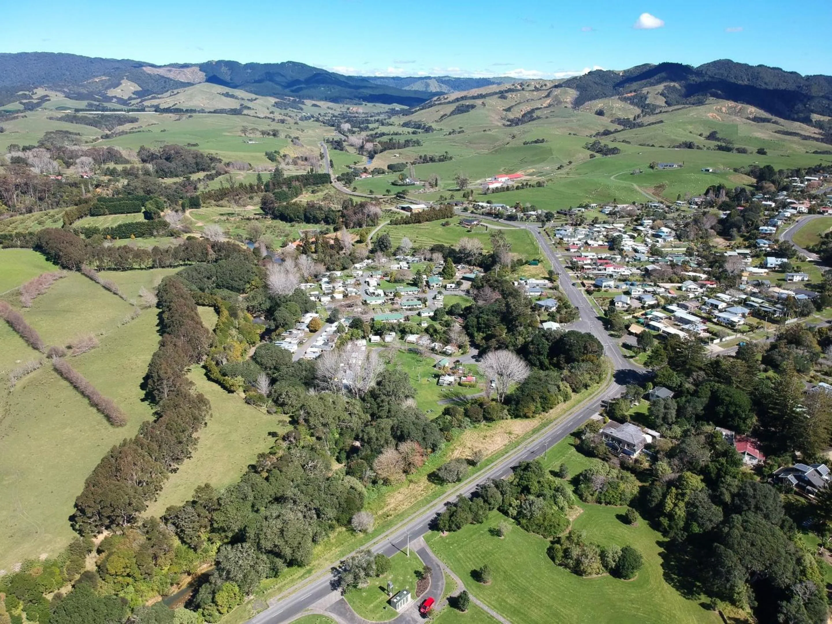 Bird's eye view in Orere Point TOP 10 Holiday Park