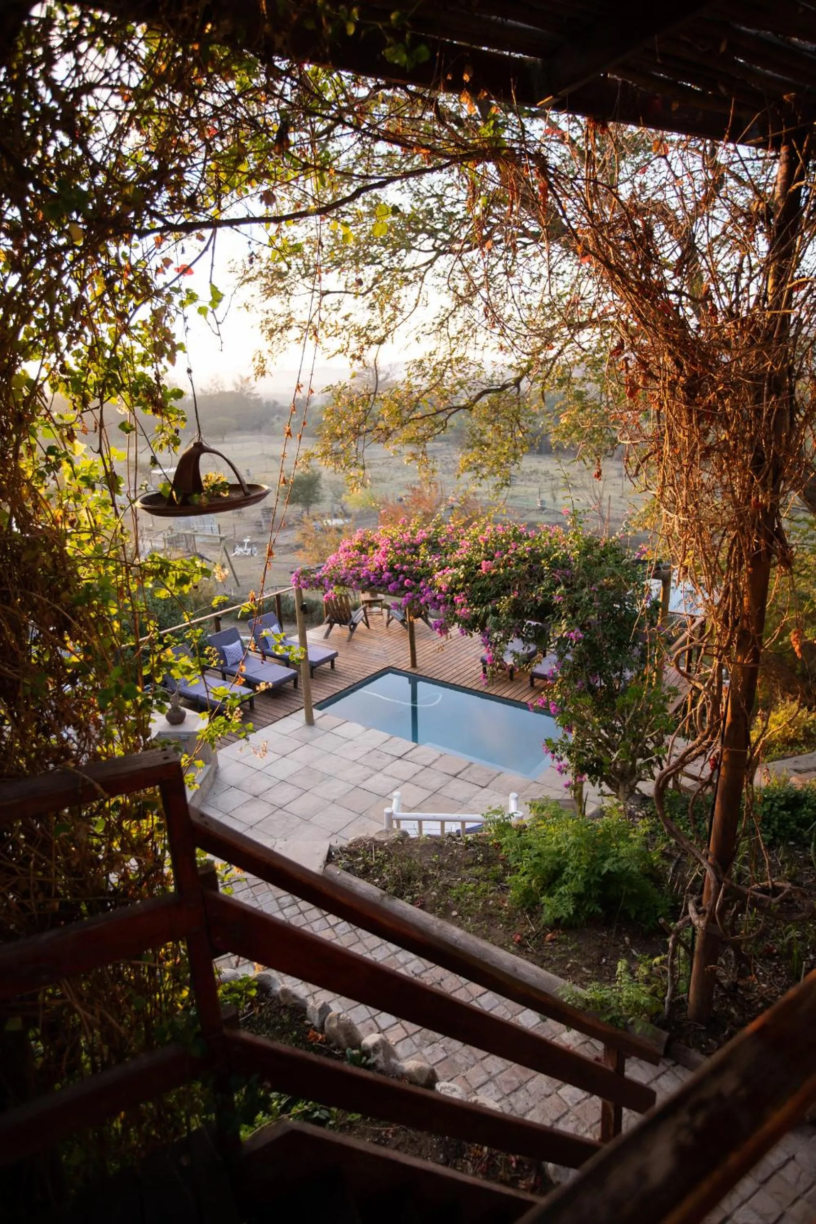 Pool view in Kogman & Keisie Guest Farm