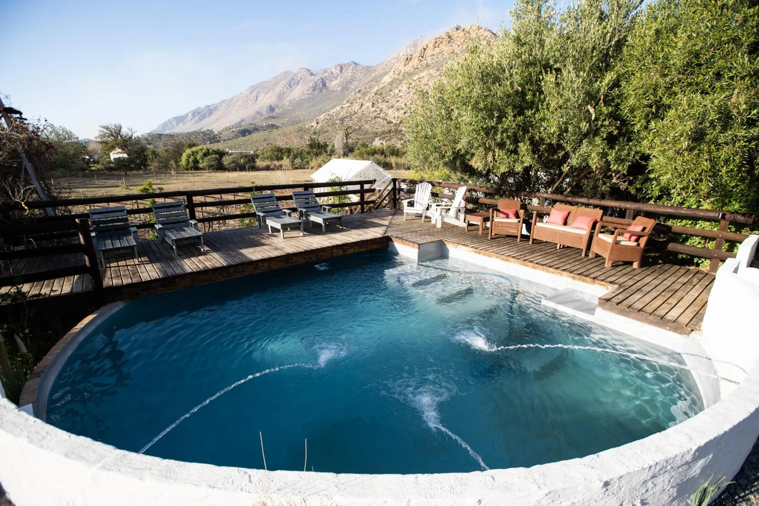 Swimming pool in Kogman & Keisie Guest Farm