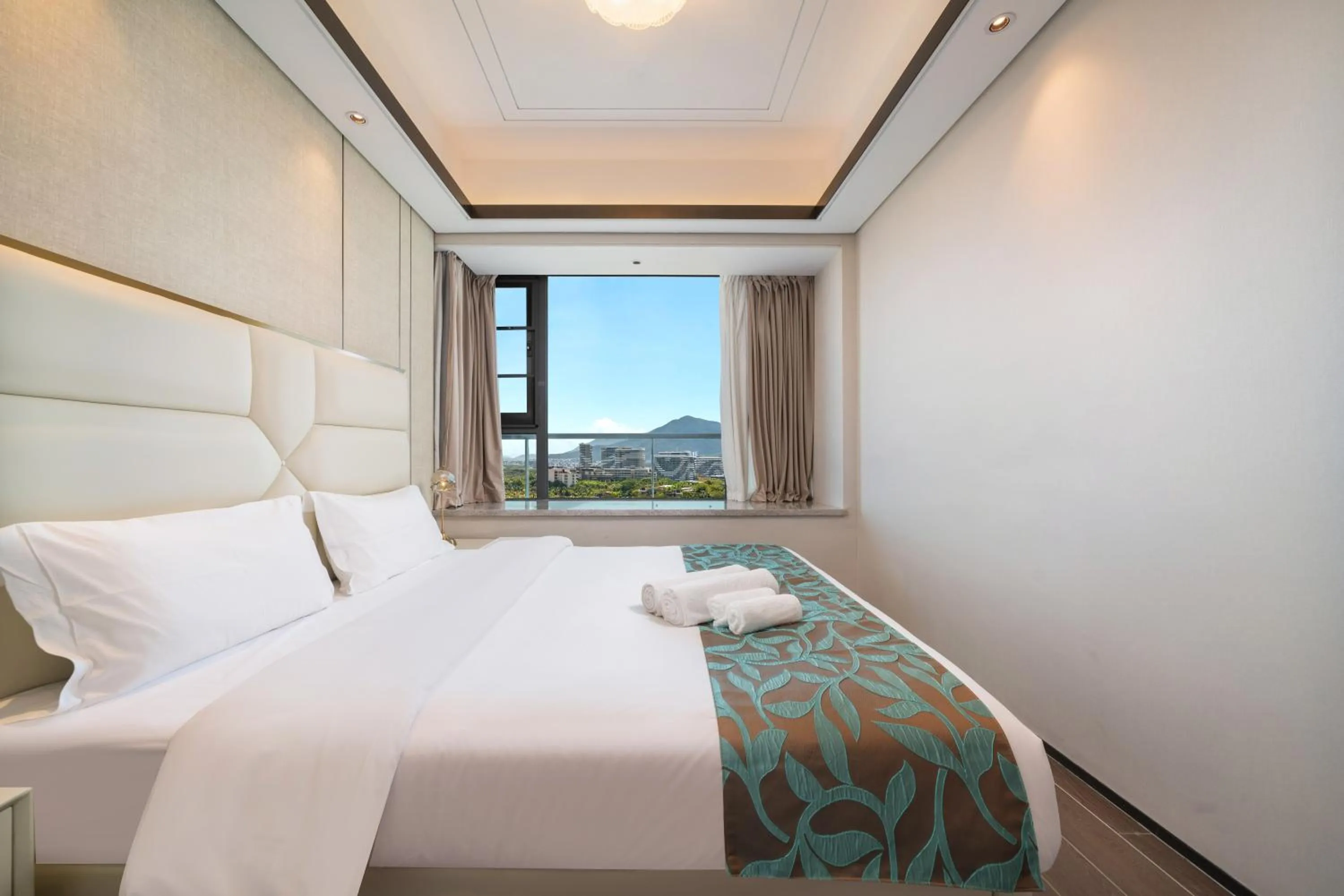 Bedroom, Bed in Elnob Seaview Aparthotel Hai Tang Bay Sanya