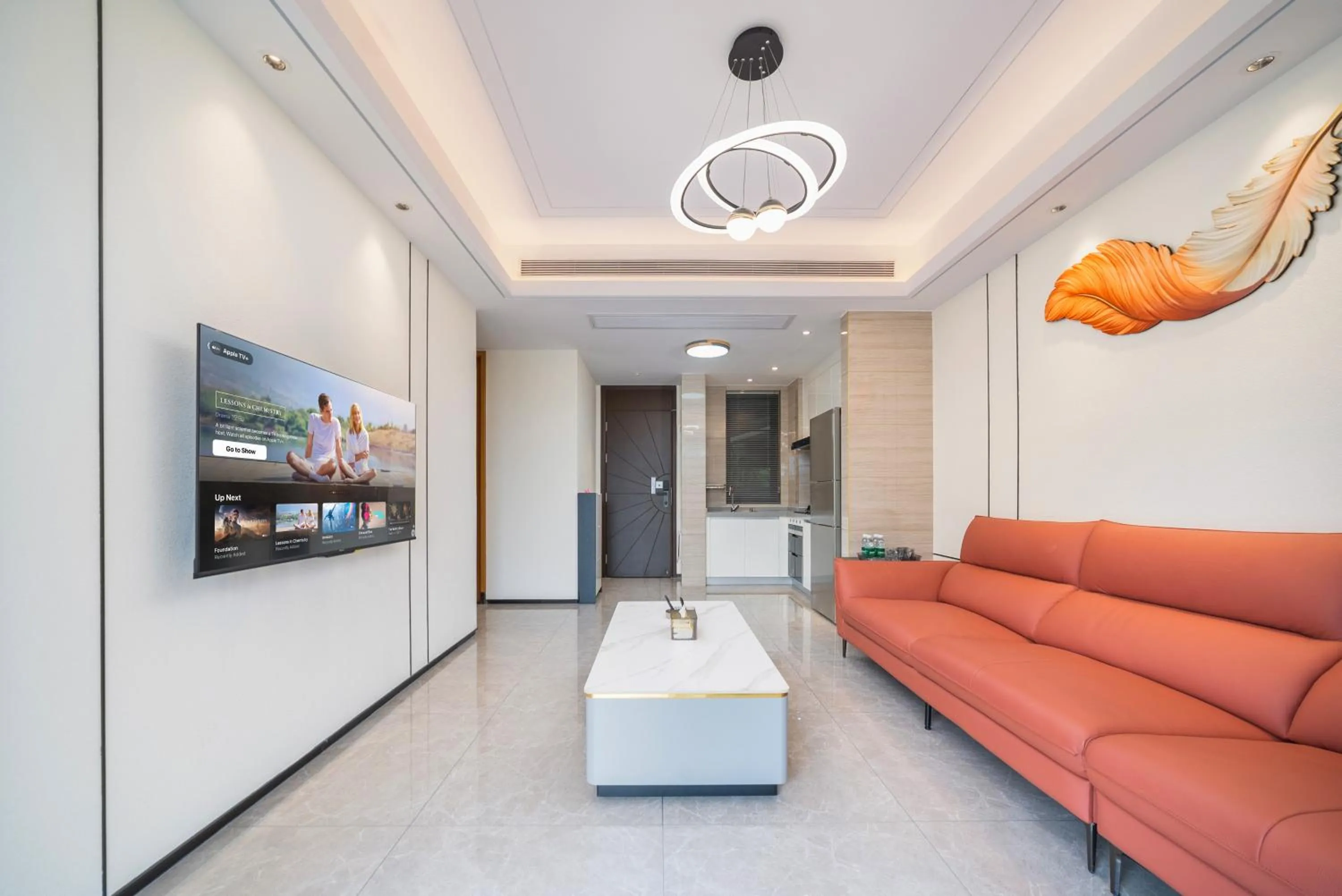 Living room in Elnob Seaview Aparthotel Hai Tang Bay Sanya