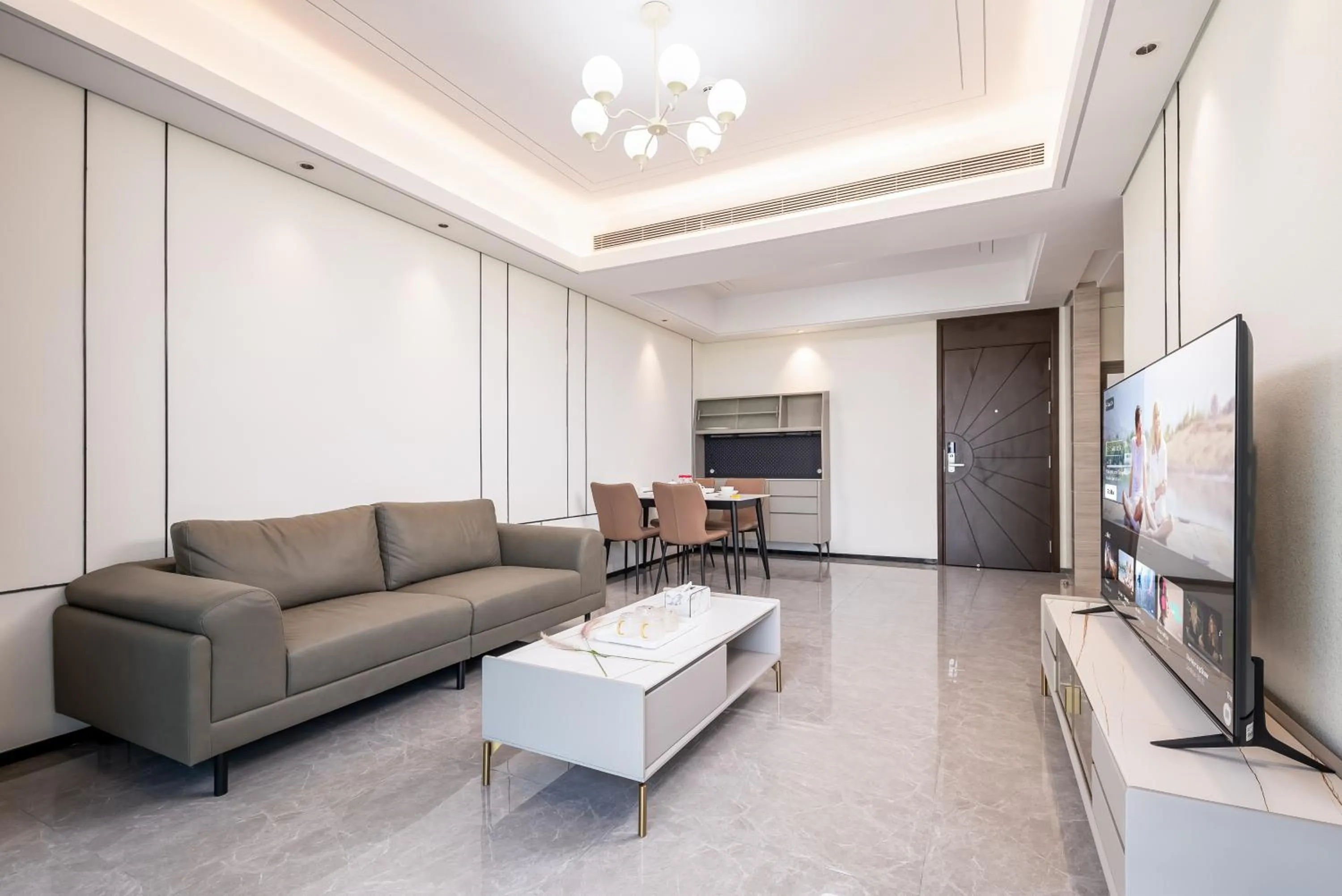 Living room in Elnob Seaview Aparthotel Hai Tang Bay Sanya