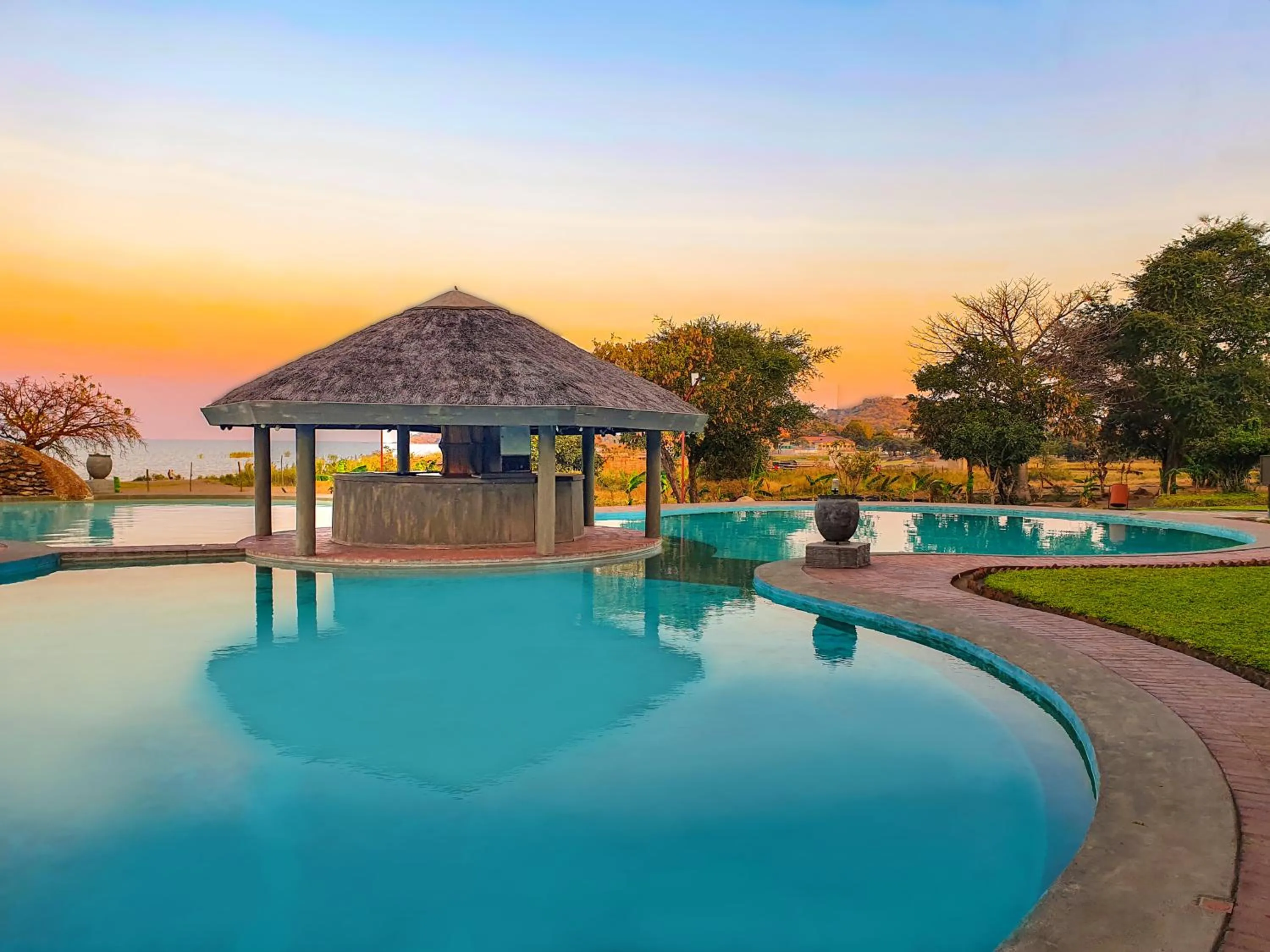 Swimming pool in Kambiri Beach by Serendib