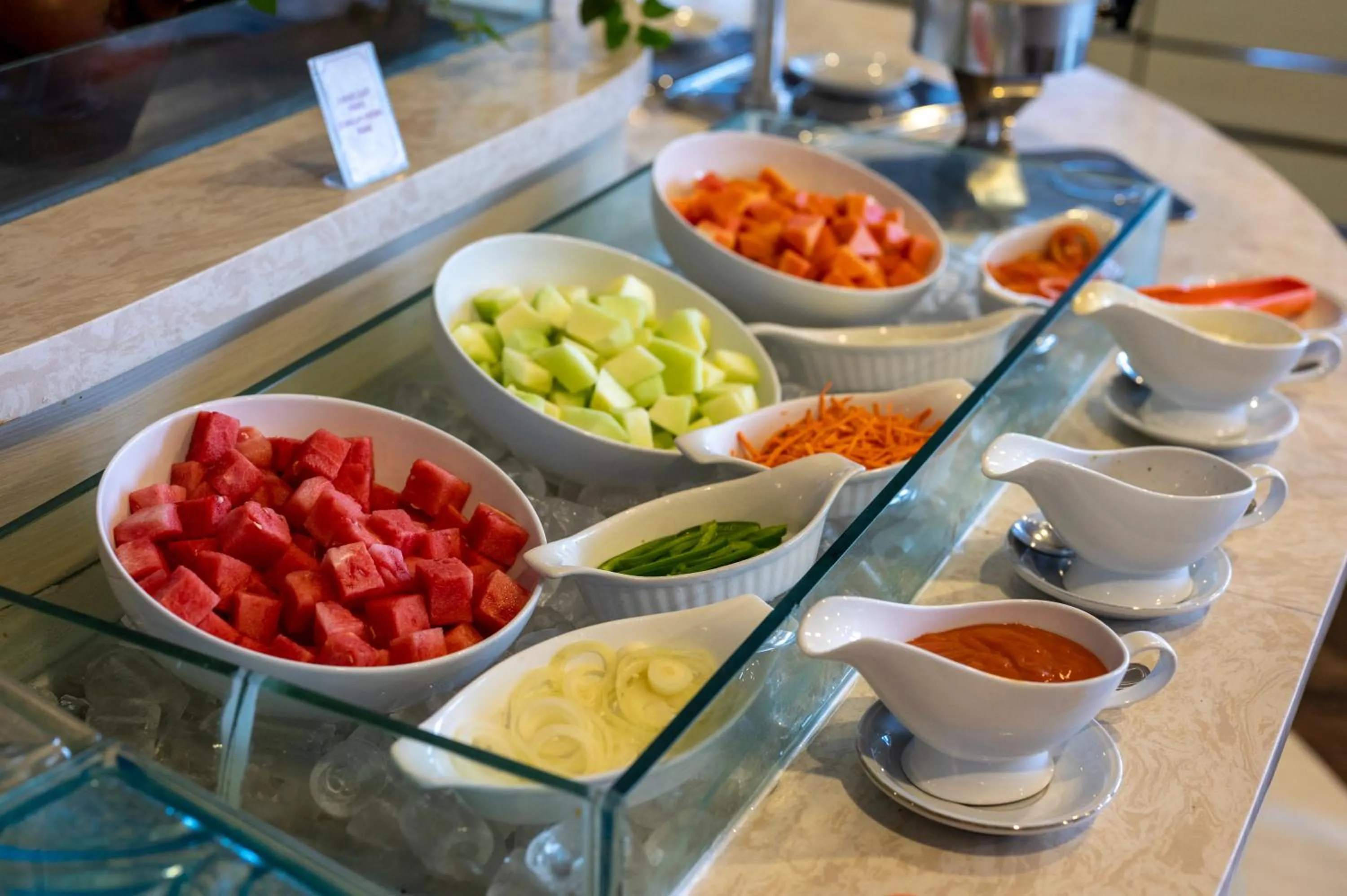 Buffet breakfast in Kristal Hotel Kupang