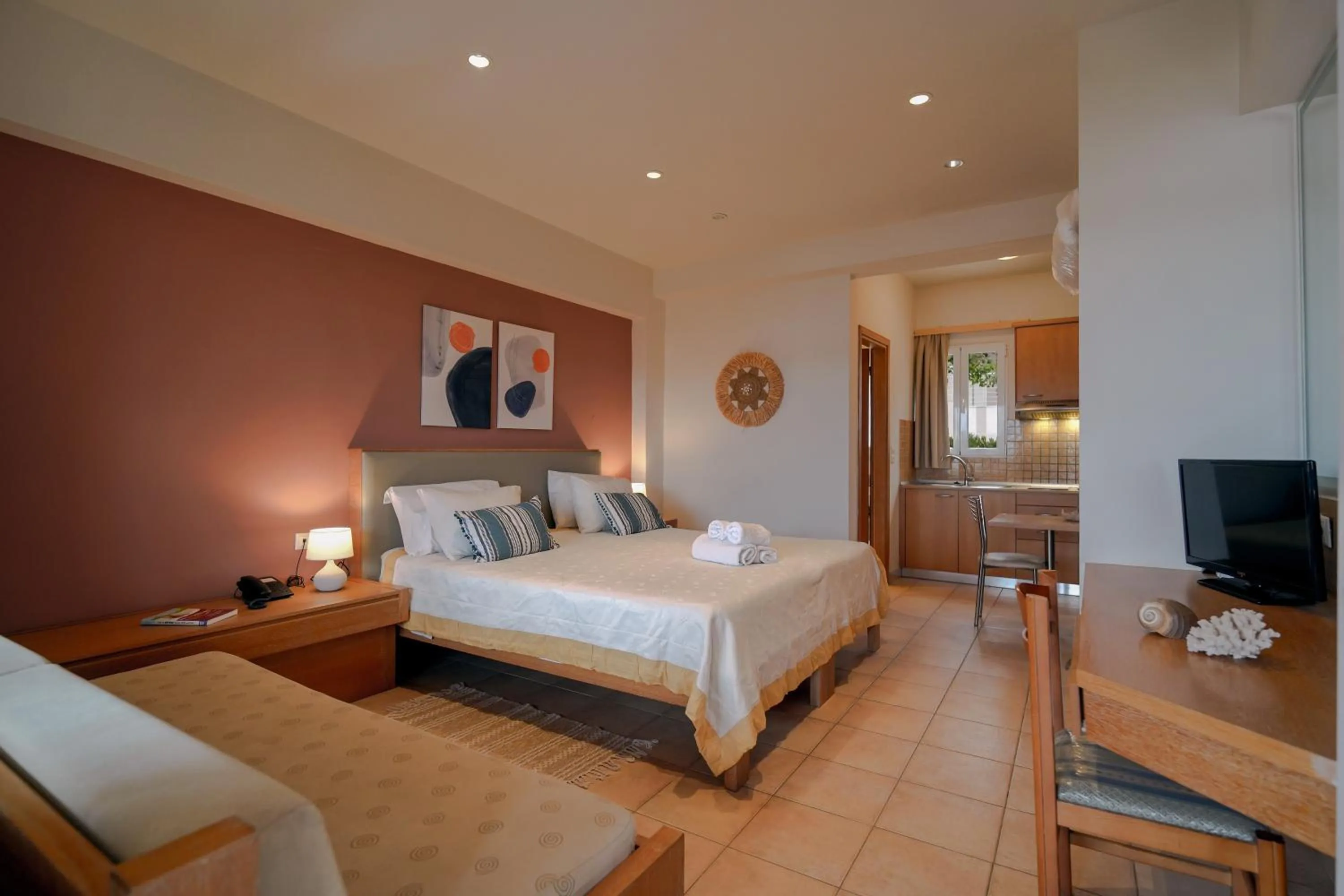 Bed in Anatoli Apartments