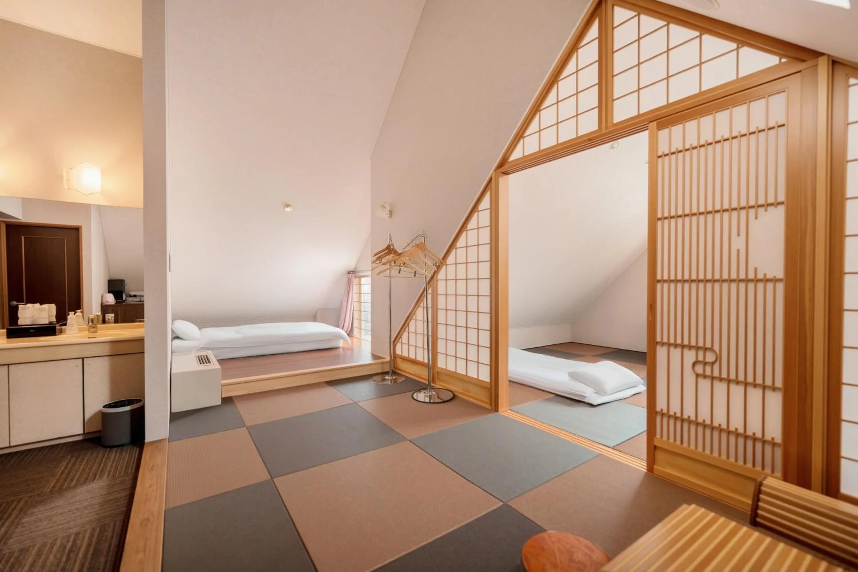 Bed in Hakuba Sun Valley Hotel