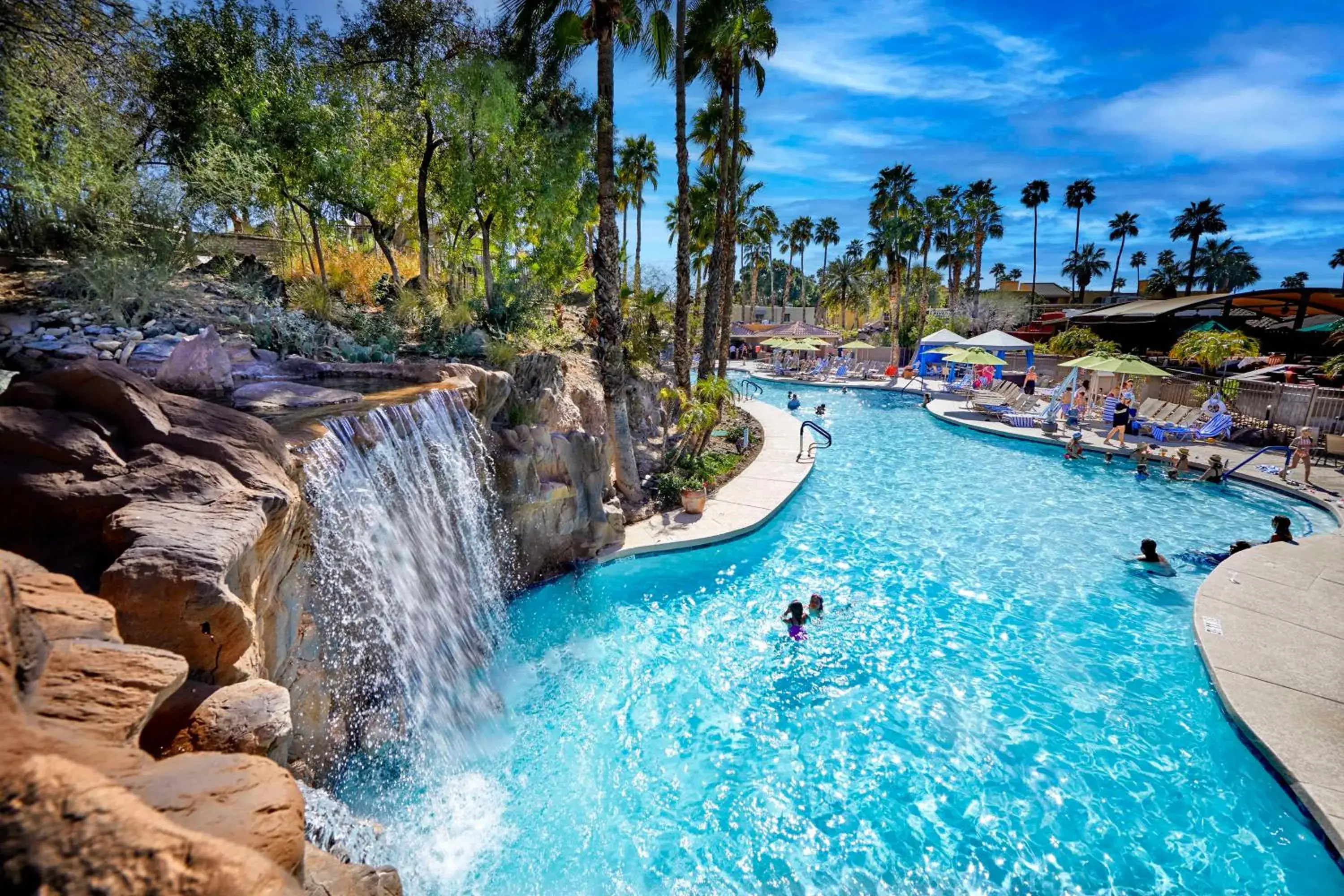 Pool view in Hilton Phoenix Resort at the Peak Pool view in Hilton Phoenix Resort at the Peak