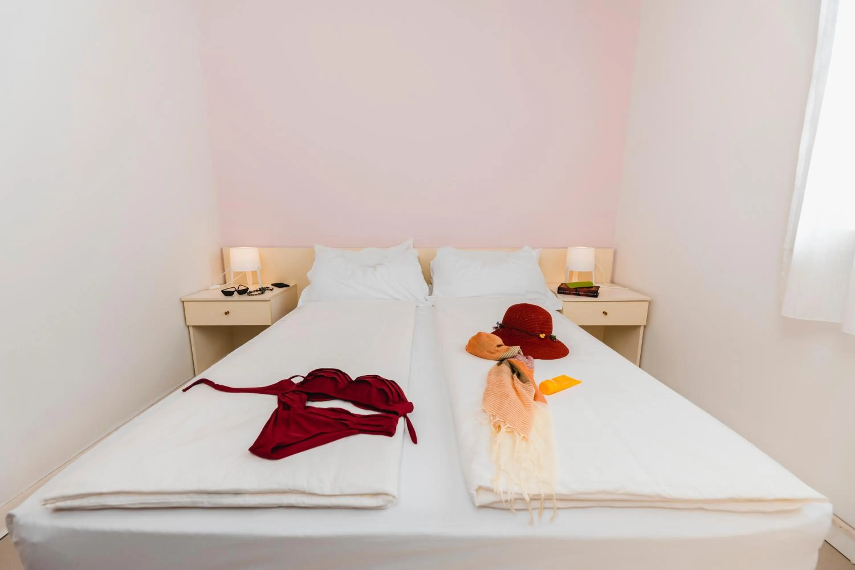 Bed in Natural Village Resort