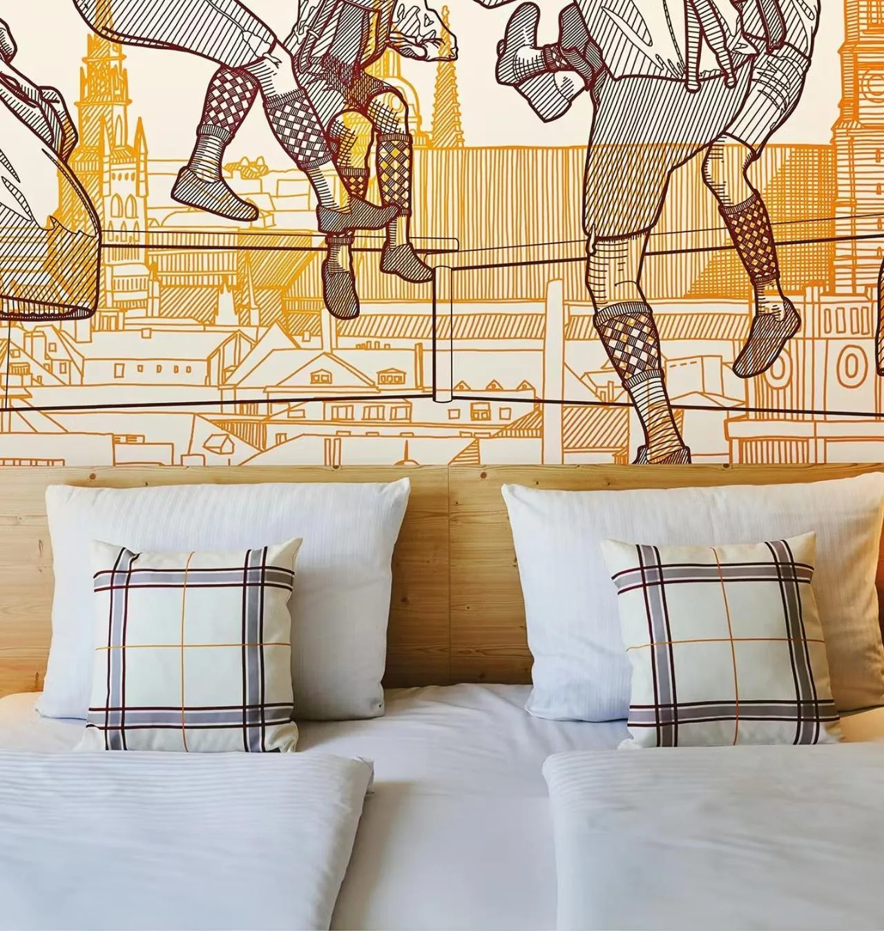 Bed in McDreams Hotel München - Messe