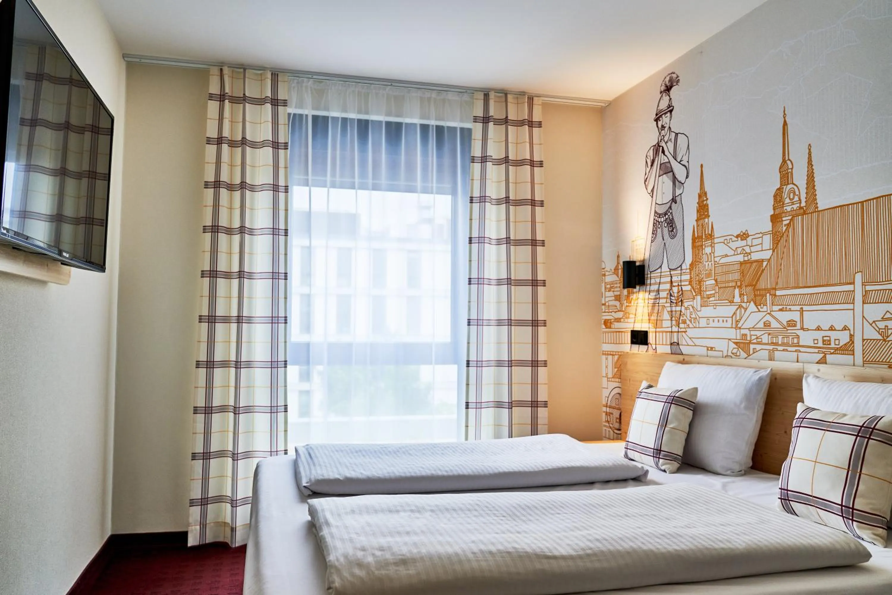 Bed in McDreams Hotel München - Messe