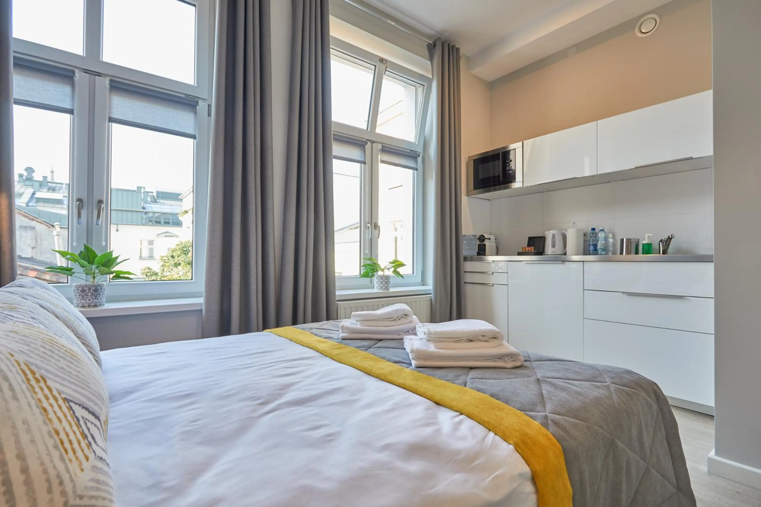 Coffee/tea facilities, Bed in FLORIANSKA 32 by PI Apartments