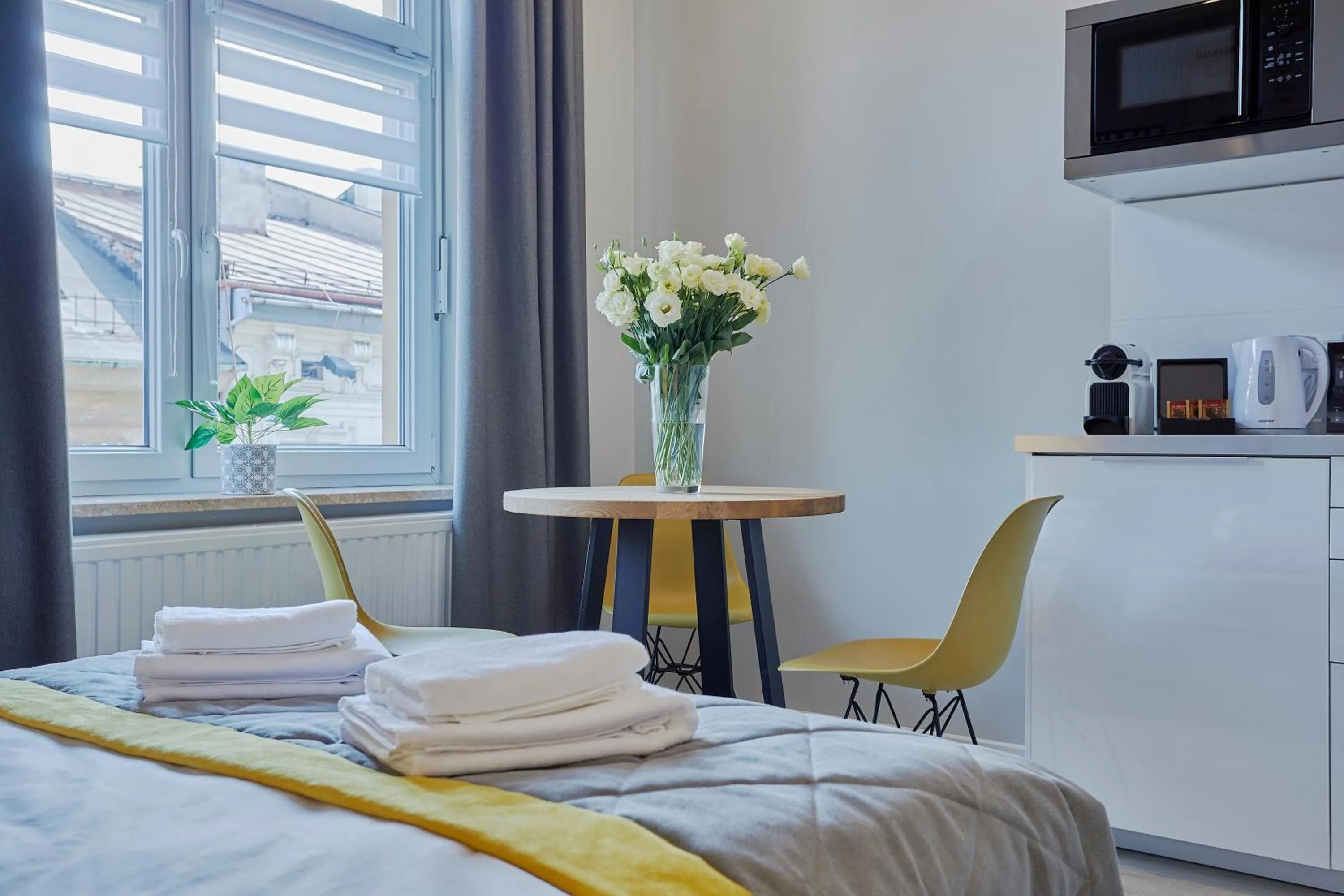 Decorative detail, Bed in FLORIANSKA 32 by PI Apartments