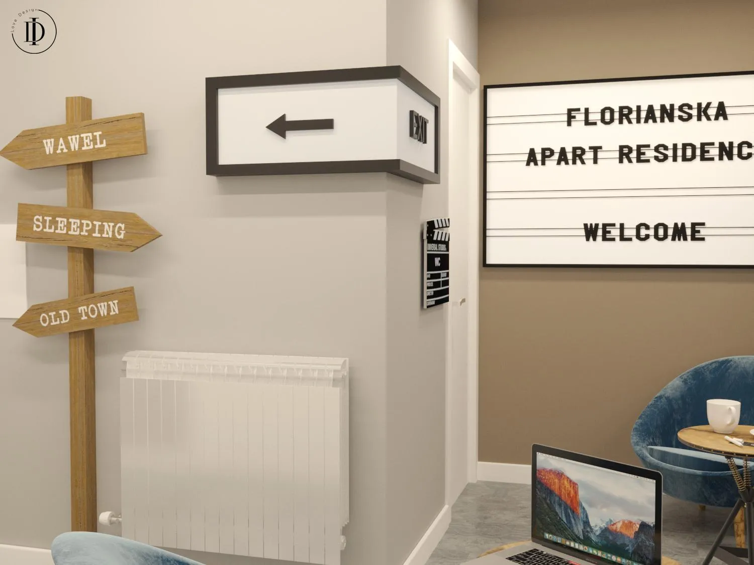 Decorative detail in FLORIANSKA 32 by PI Apartments