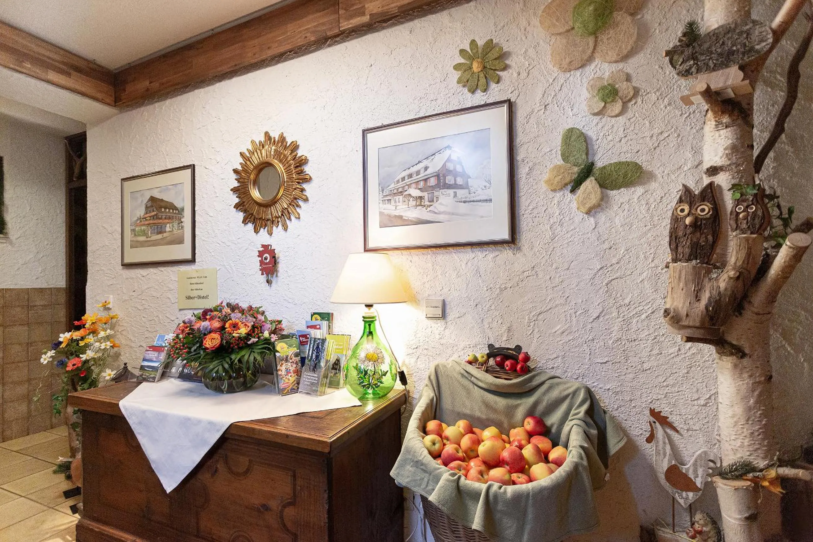 Lobby or reception in Hotel Silberdistel