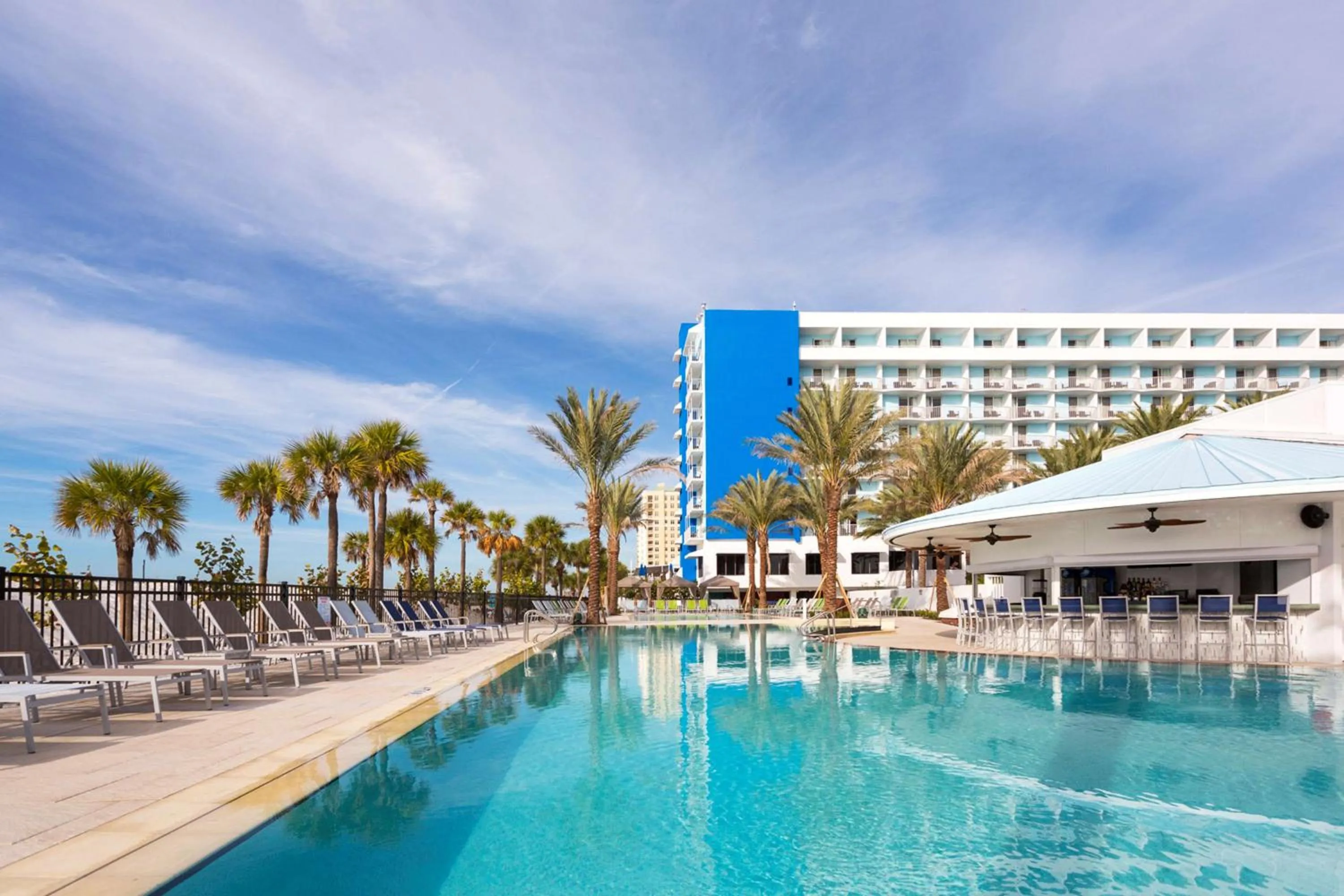 Pool view in Hilton Clearwater Beach Resort & Spa