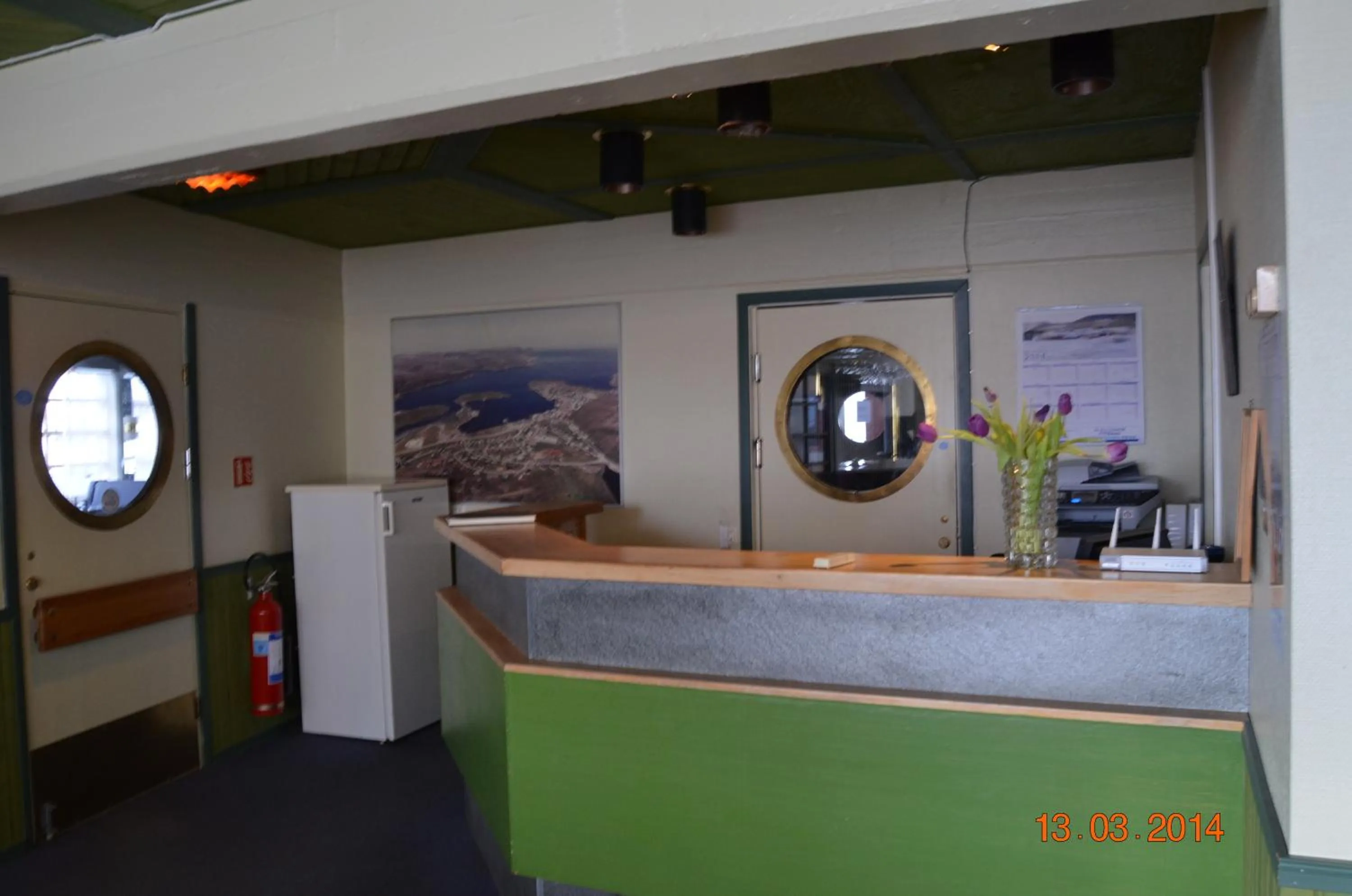Lobby or reception in Mehamn Arctic Hotel