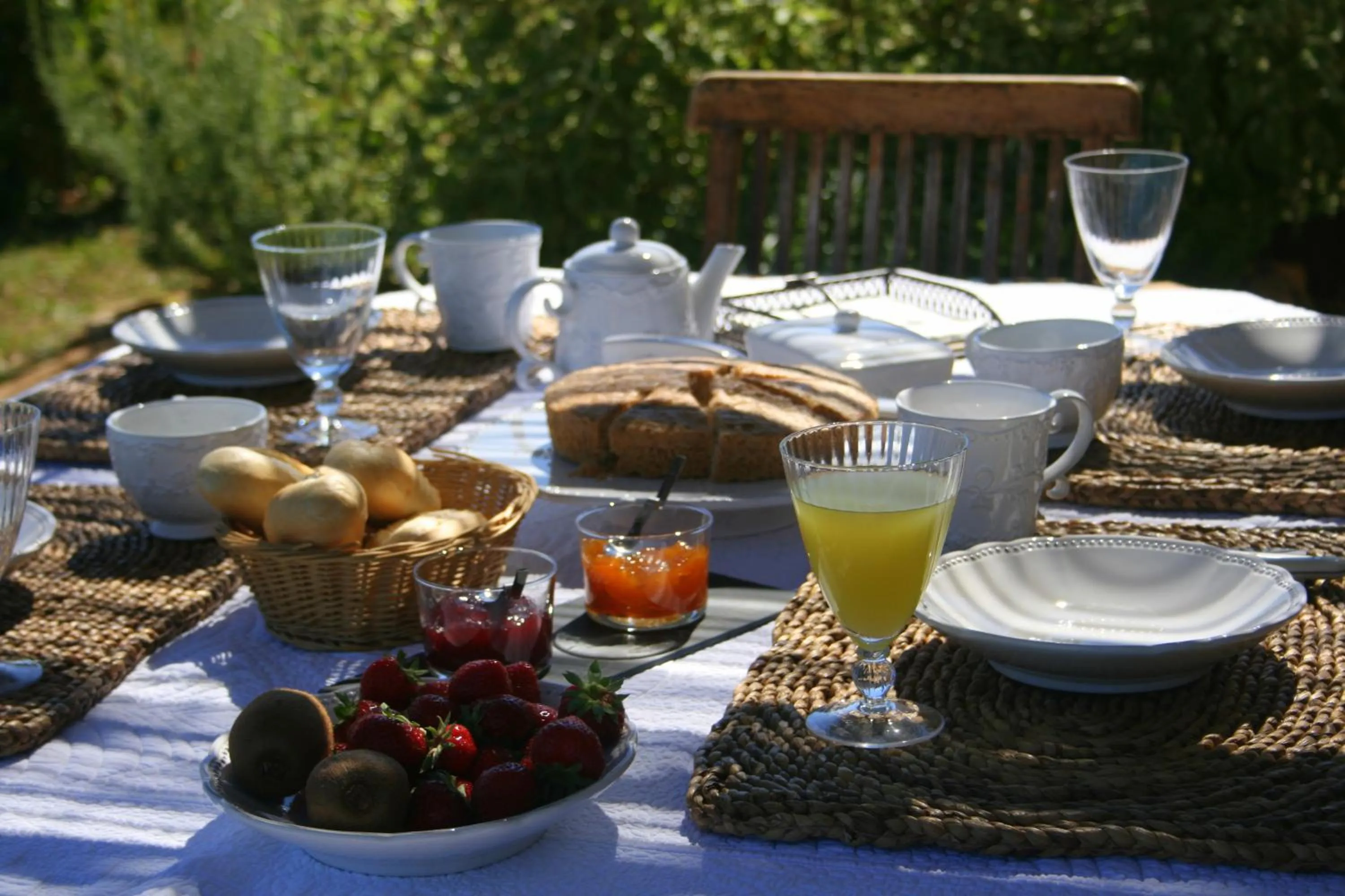 Continental breakfast in La Rolandie Haute