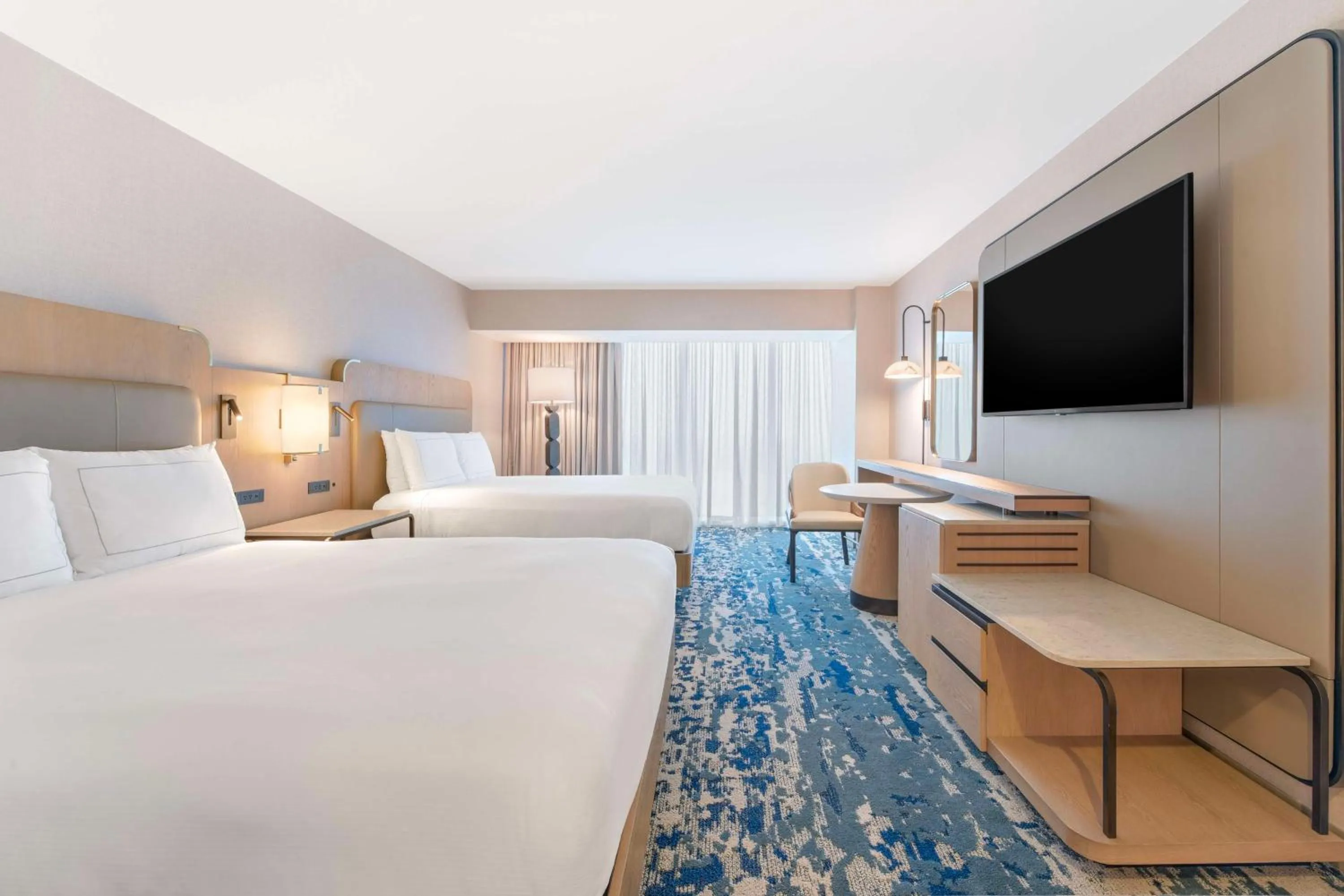 Bed in Hilton Anaheim