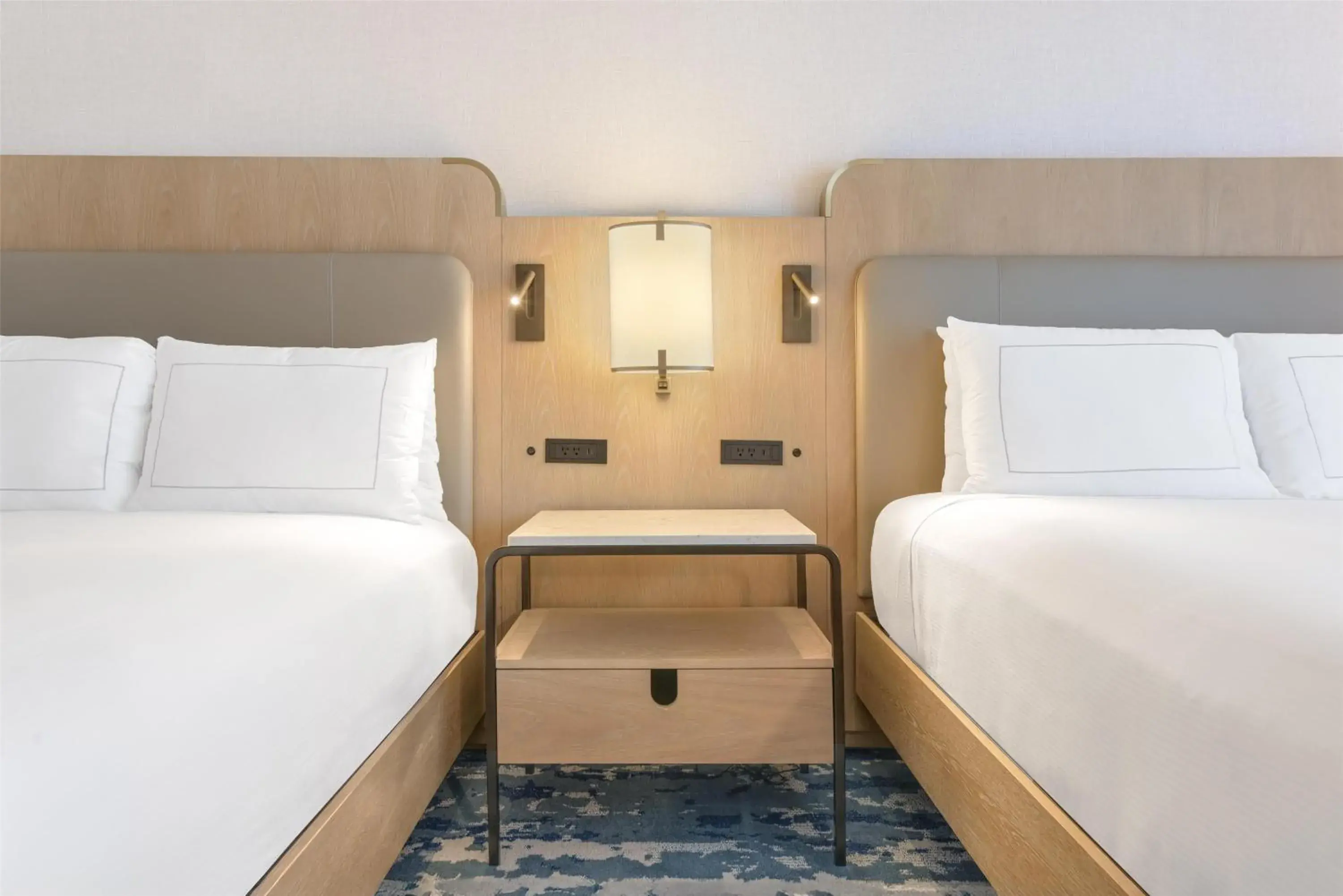 Queen Room with Two Queen Beds and Pool View in Hilton Anaheim Queen Room with Two Queen Beds and Pool View in Hilton Anaheim