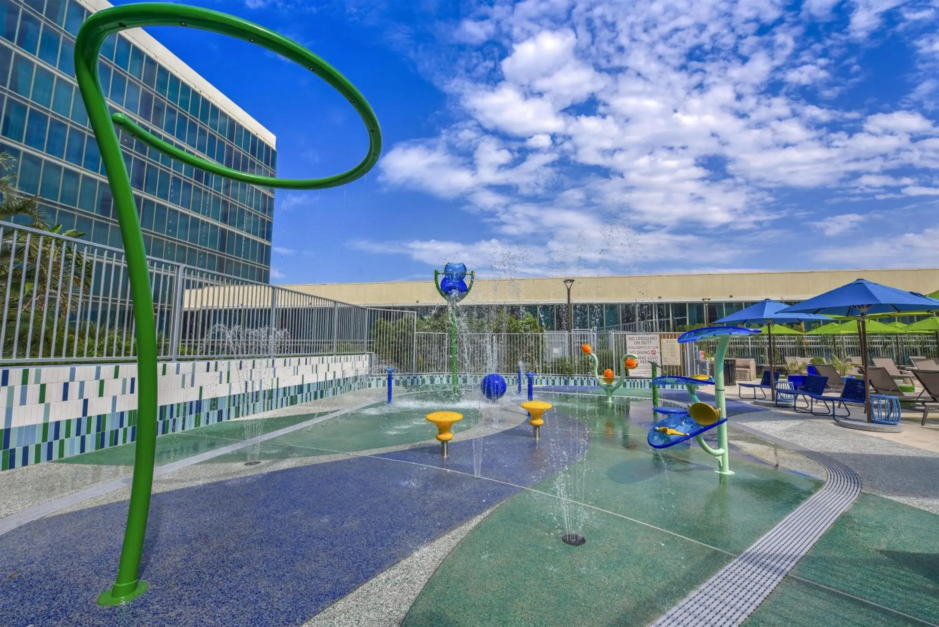 Pool view in Hilton Anaheim Pool view in Hilton Anaheim