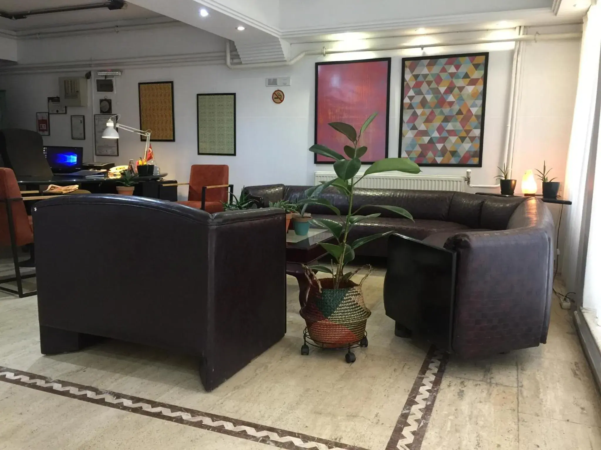 Lobby or reception in Hotel Balca Lobby or reception in Hotel Balca