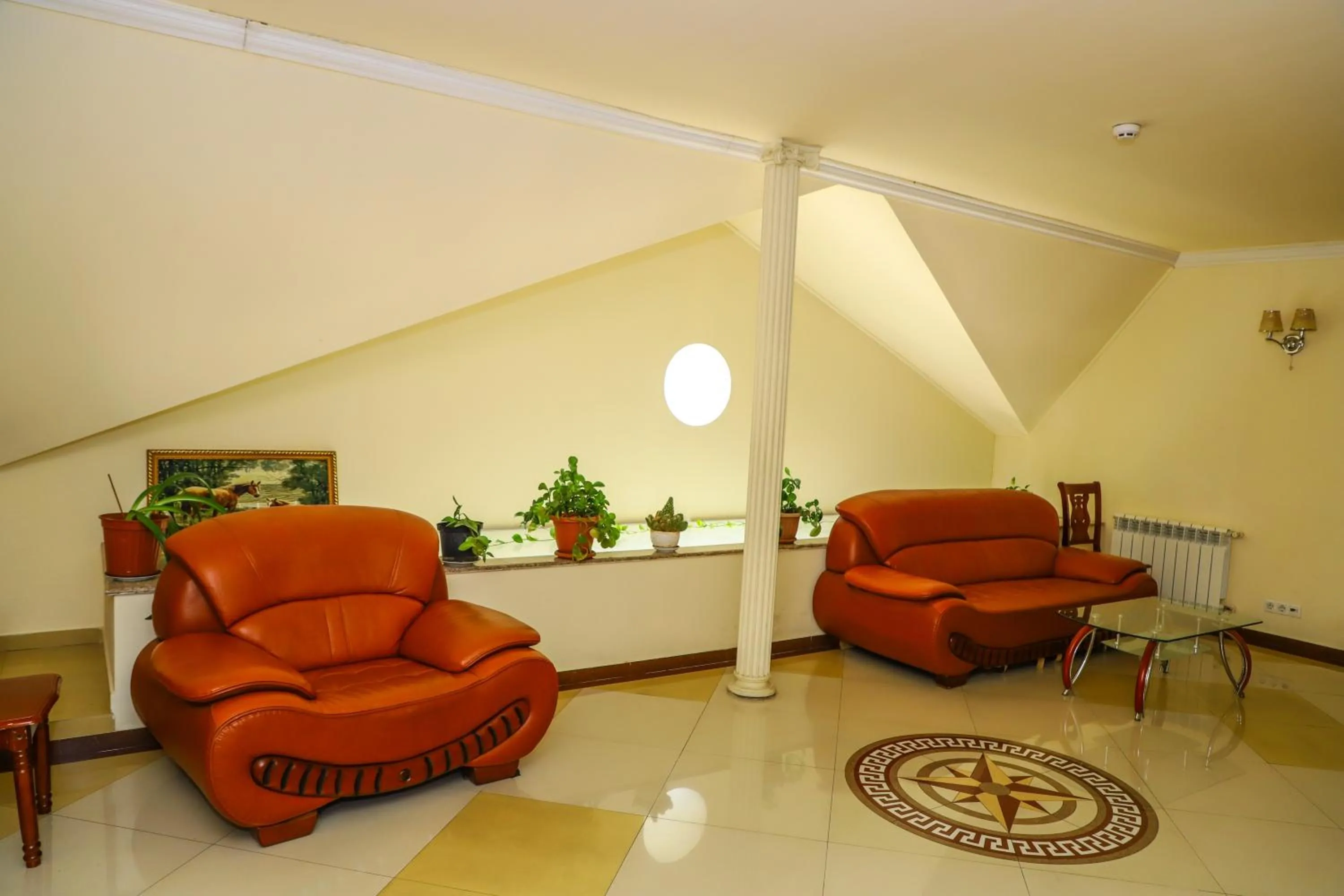 Seating area in SD Hotel