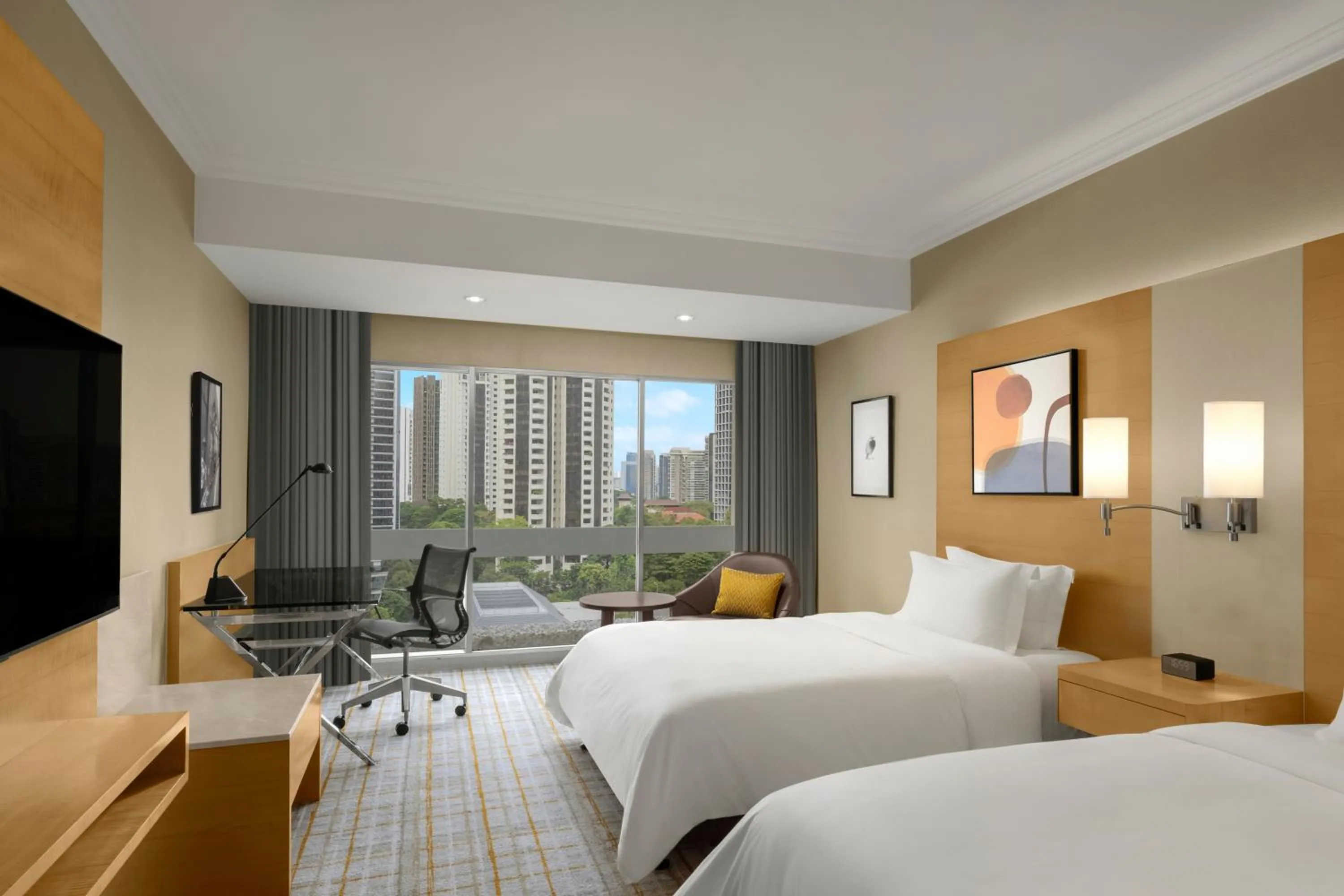 View (from property/room), Bed in voco Orchard Singapore by IHG