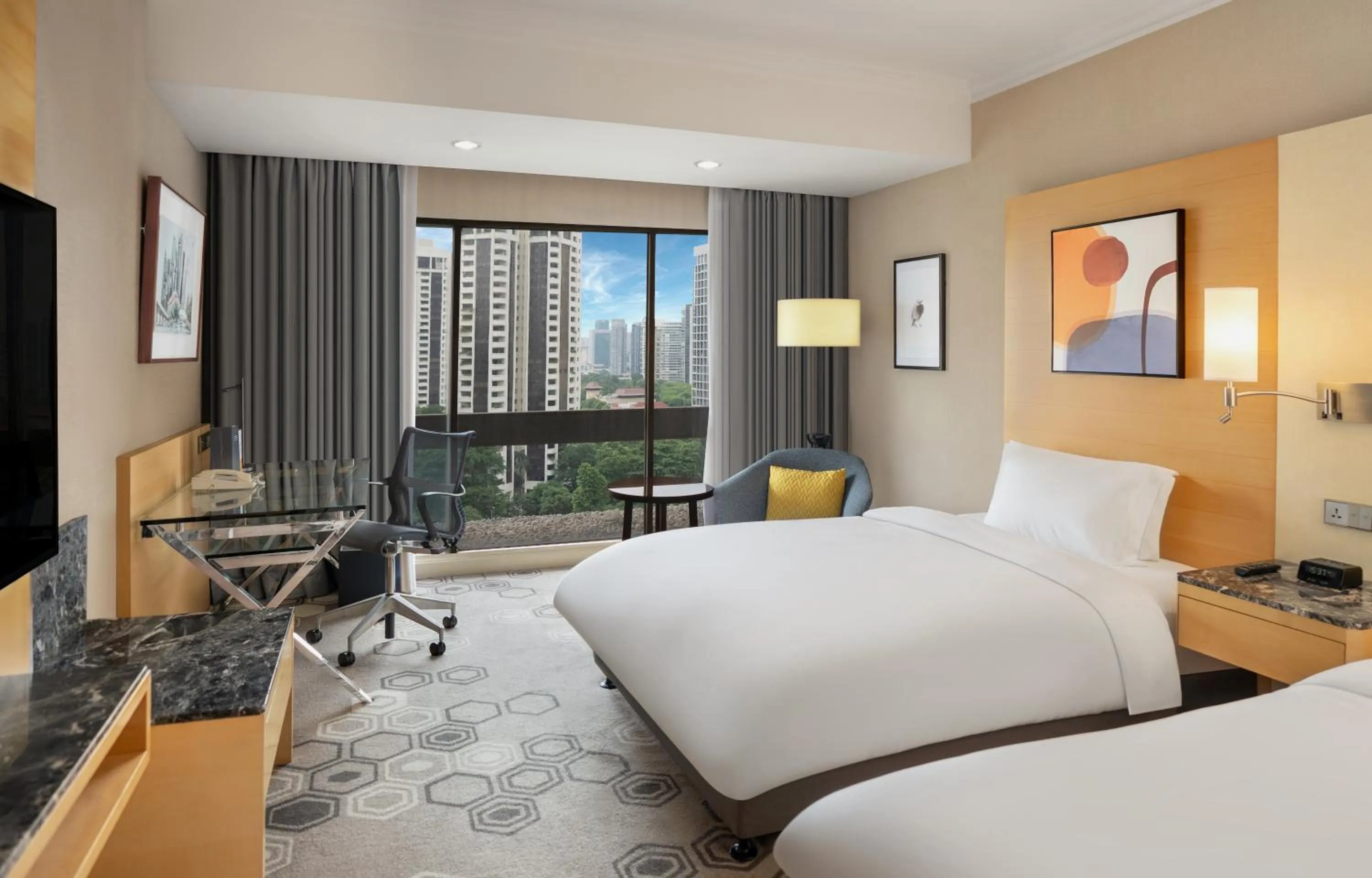 View (from property/room), Bed in voco Orchard Singapore by IHG