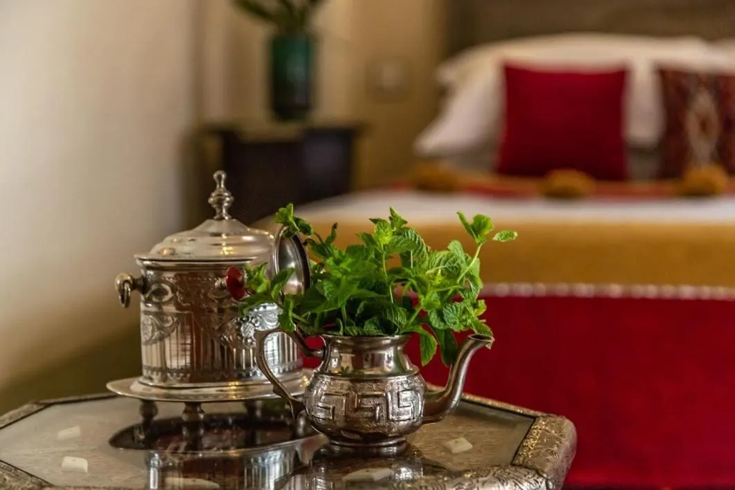 Decorative detail, Bed in Riad Smara
