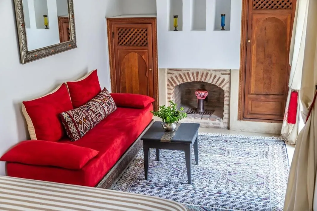 Seating area in Riad Smara