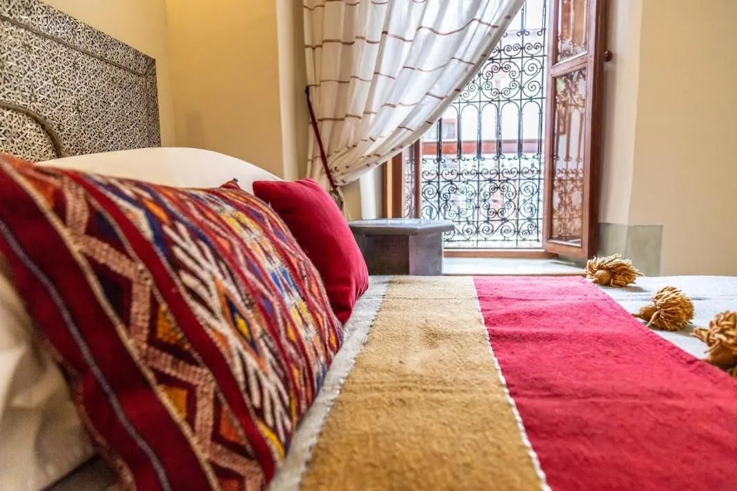 Decorative detail, Bed in Riad Smara