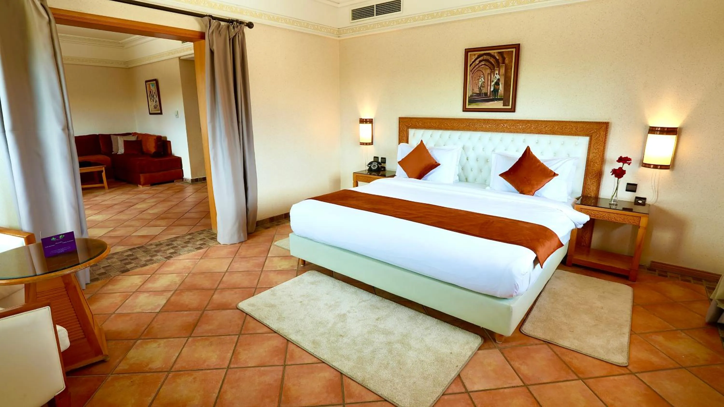 Seating area in Hotel Menzeh Dalia