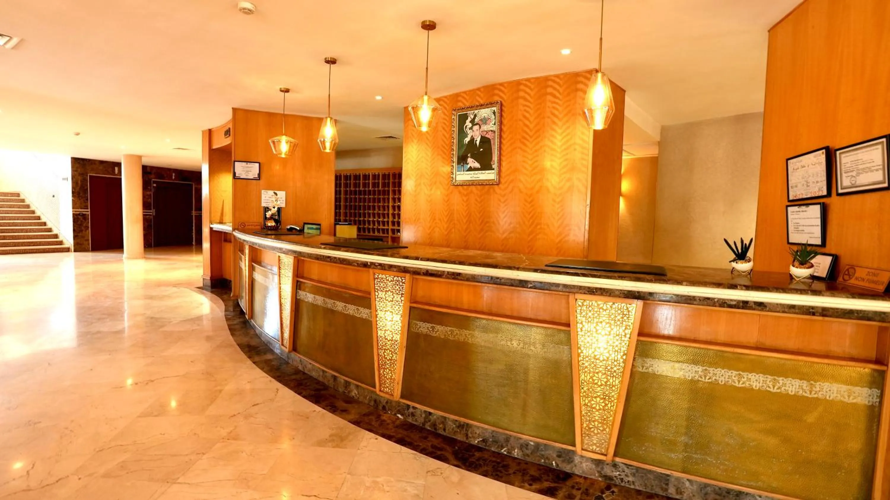 Lobby or reception in Hotel Menzeh Dalia