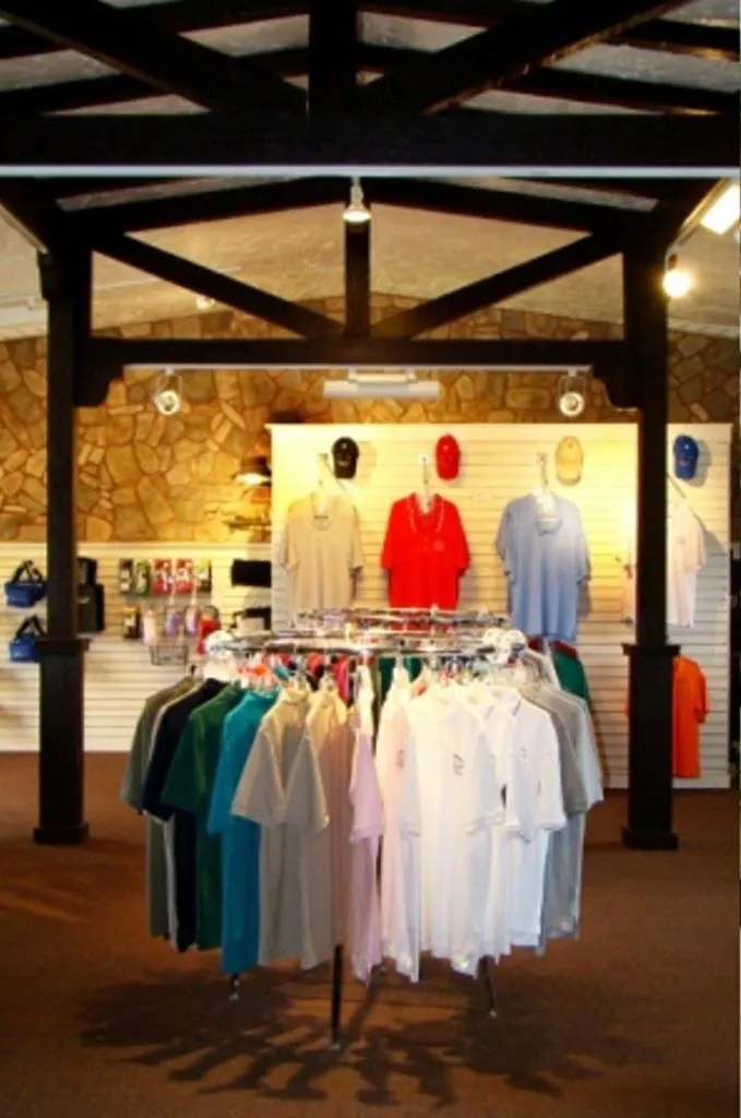 On-site shops in Historic Beaver Dam Lodge, Golf & RV Resort