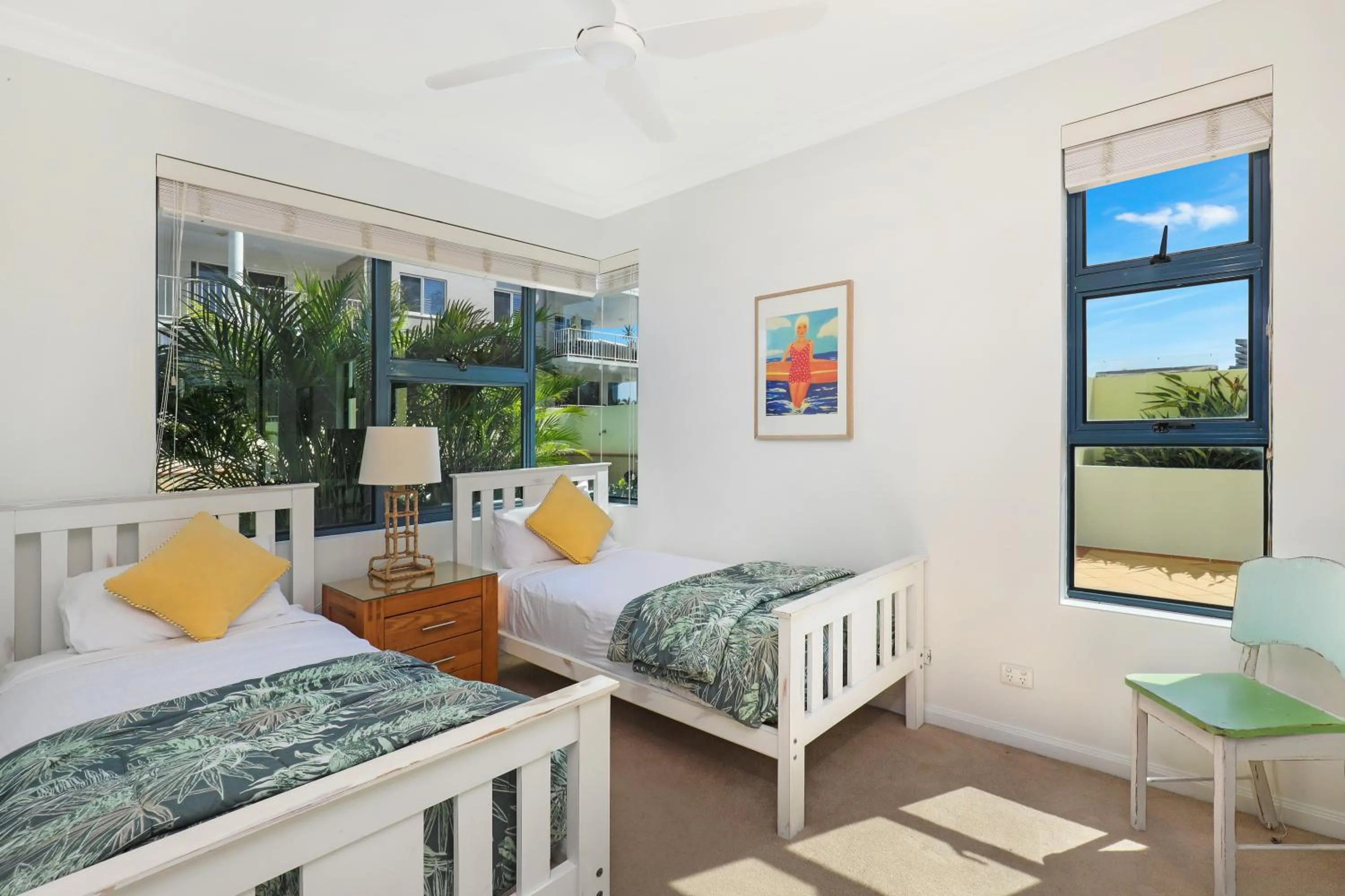 Bedroom, Bed in Santorini Twin Waters