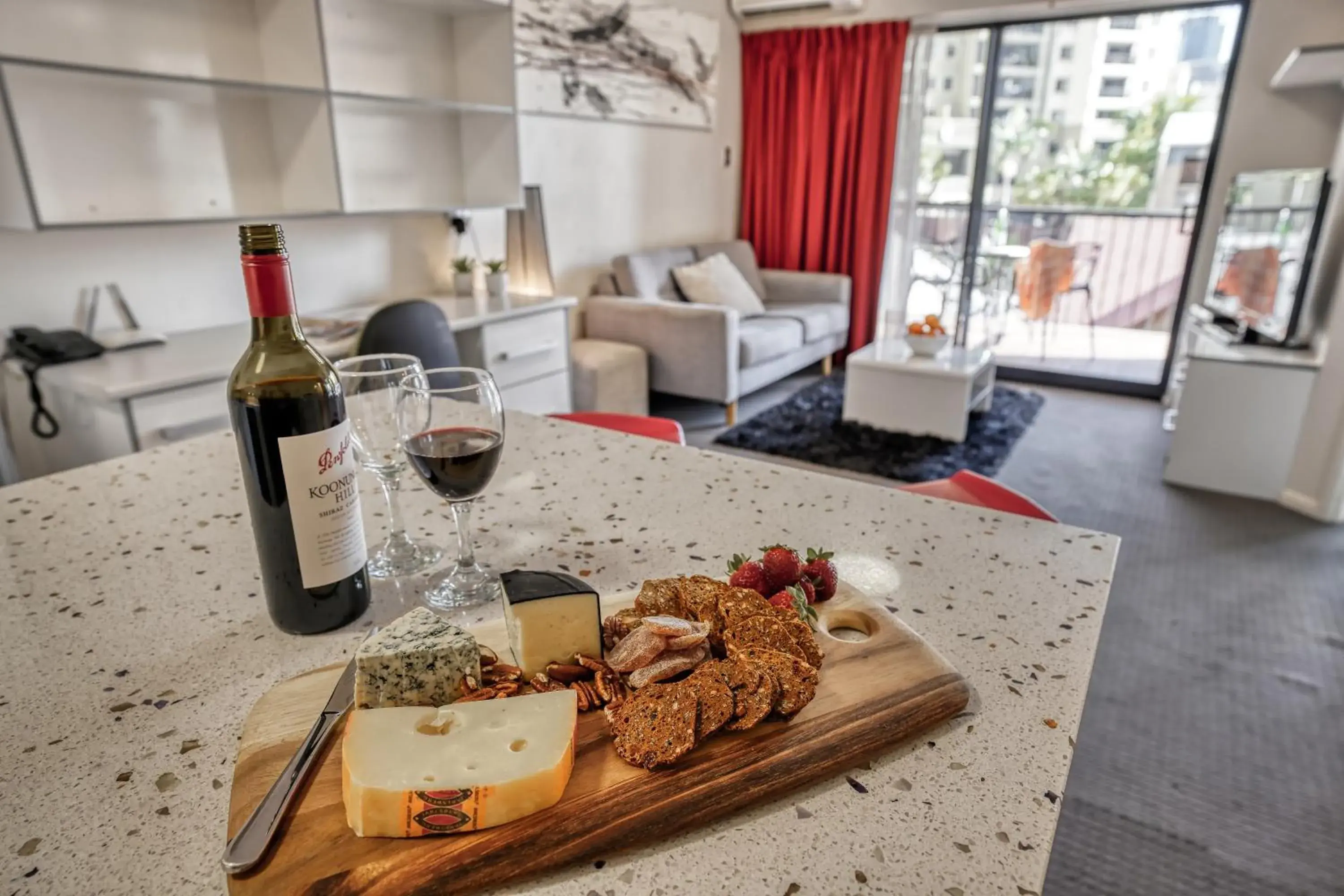 Living room in Central Brunswick Apartment Hotel Living room in Central Brunswick Apartment Hotel
