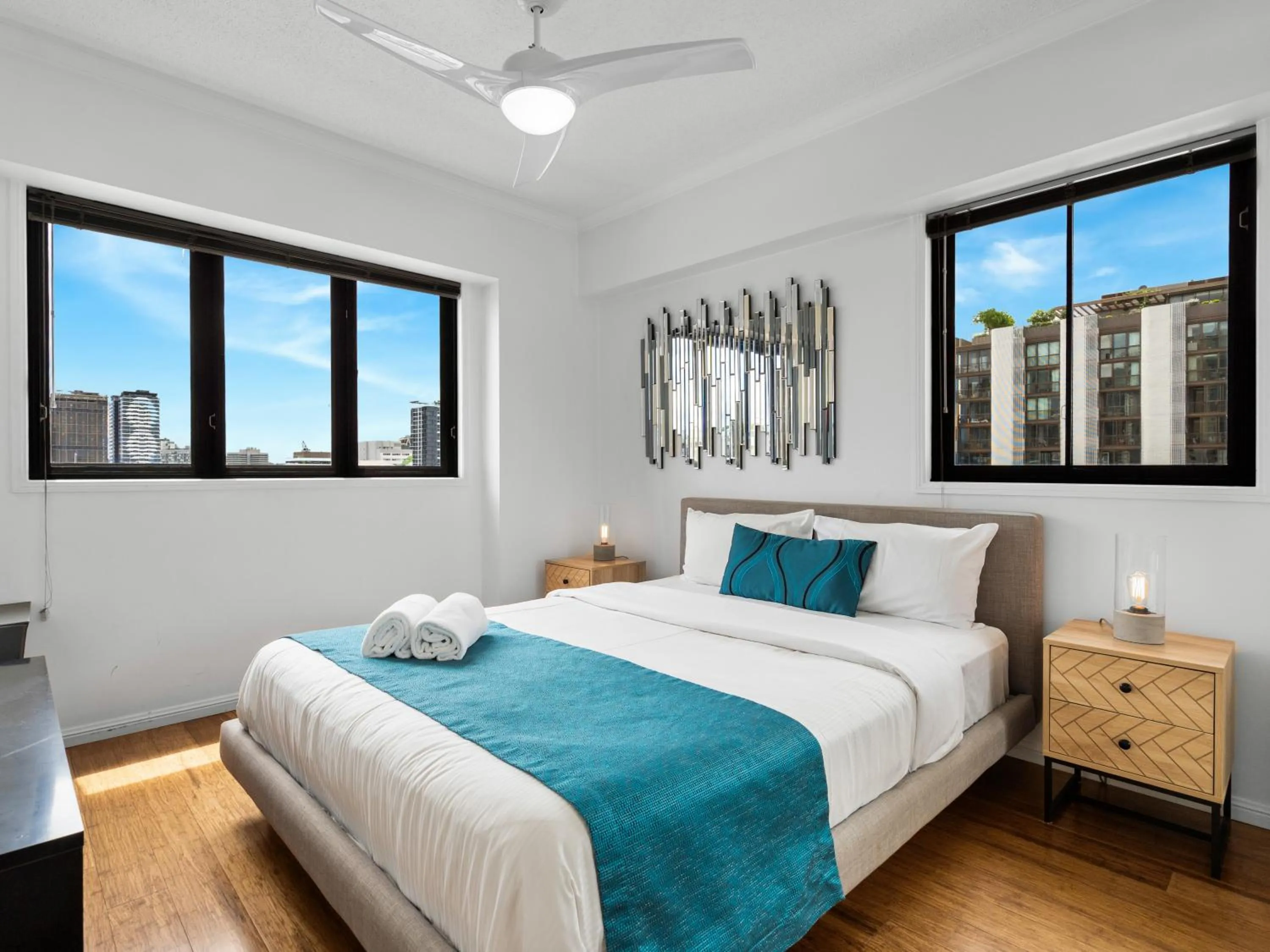 Bed in Central Brunswick Apartment Hotel