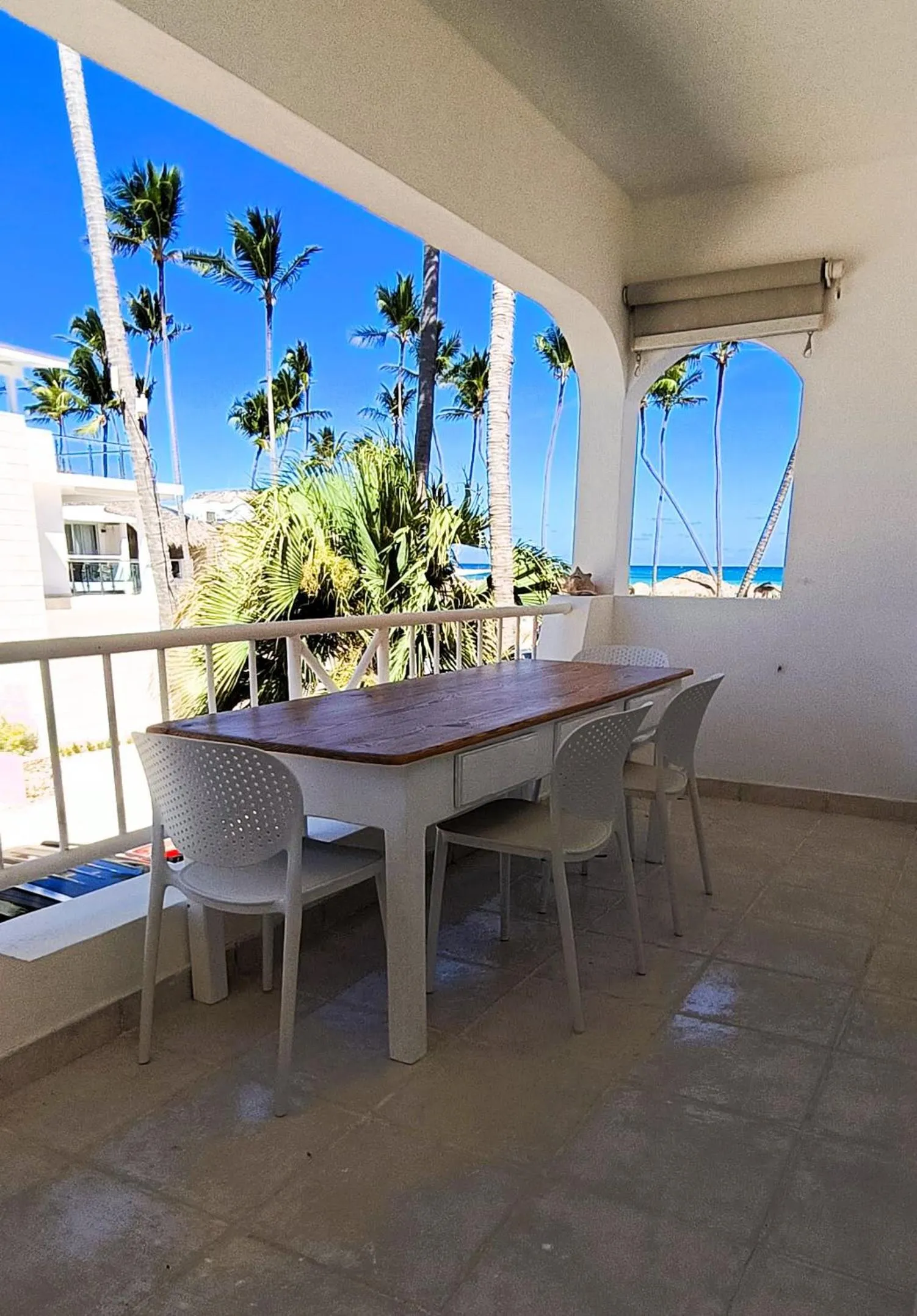 Patio in Flor del Mar Condo Punta Cana Beachfront