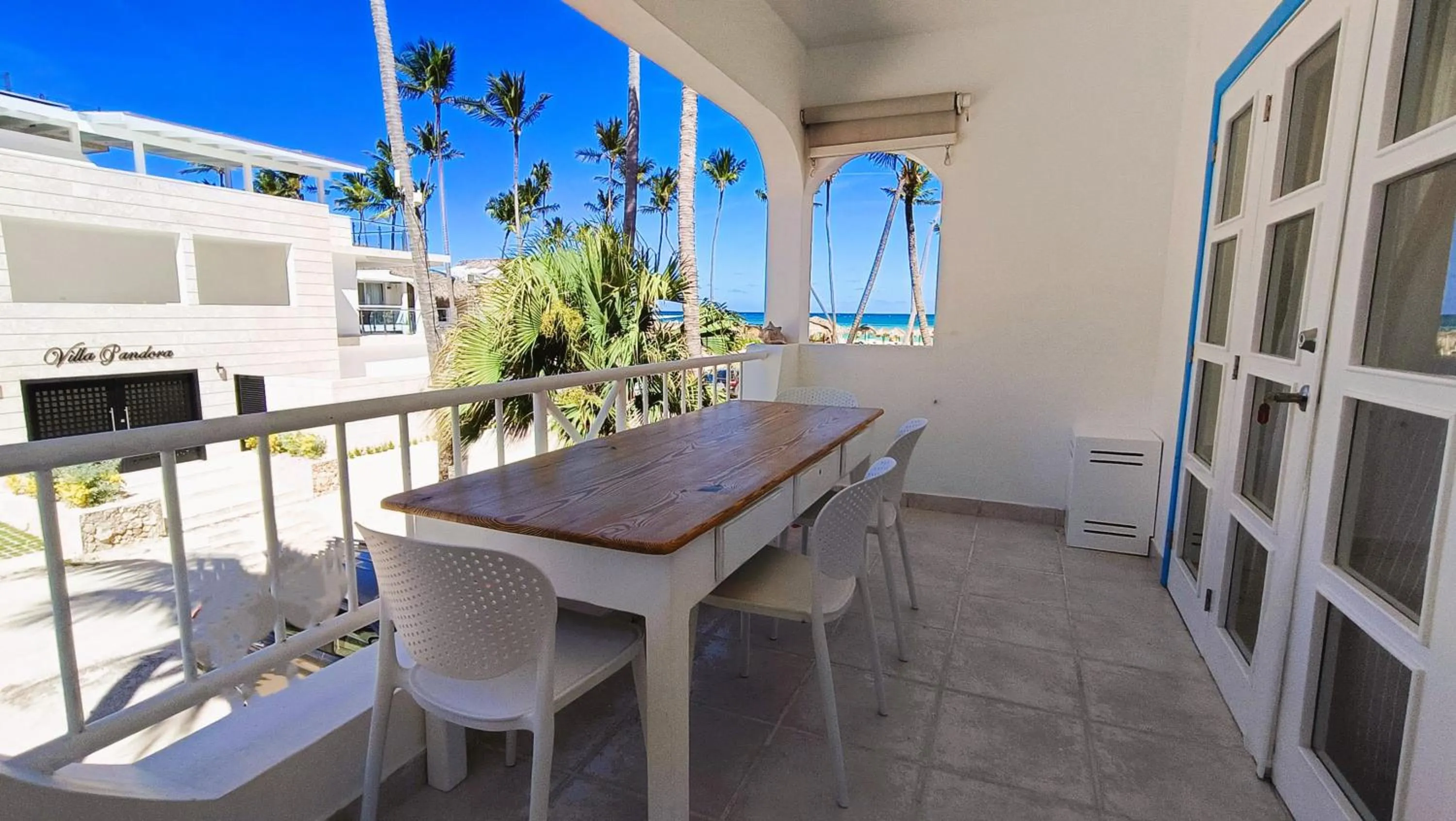 Patio in Flor del Mar Condo Punta Cana Beachfront