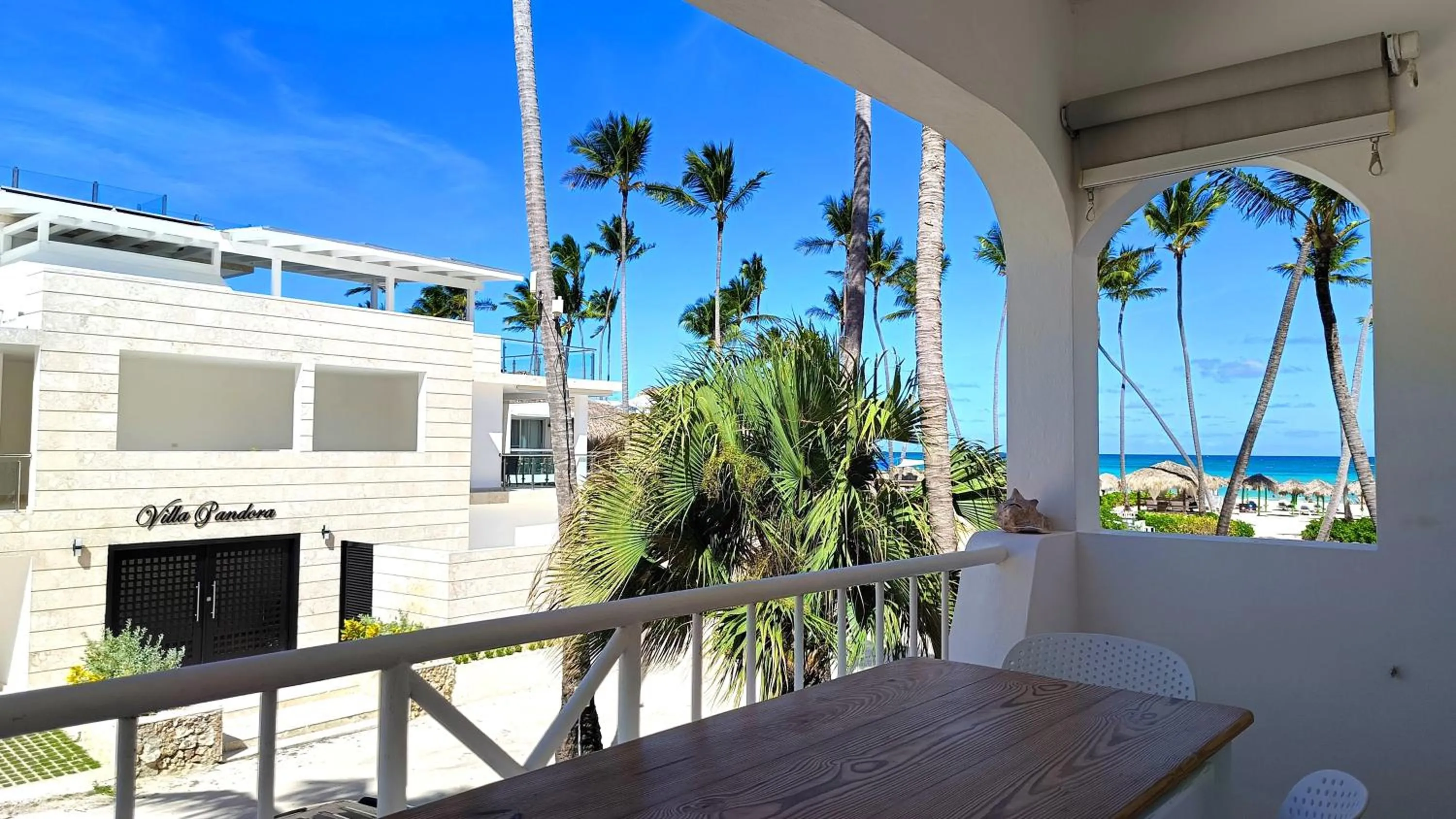 Patio in Flor del Mar Condo Punta Cana Beachfront