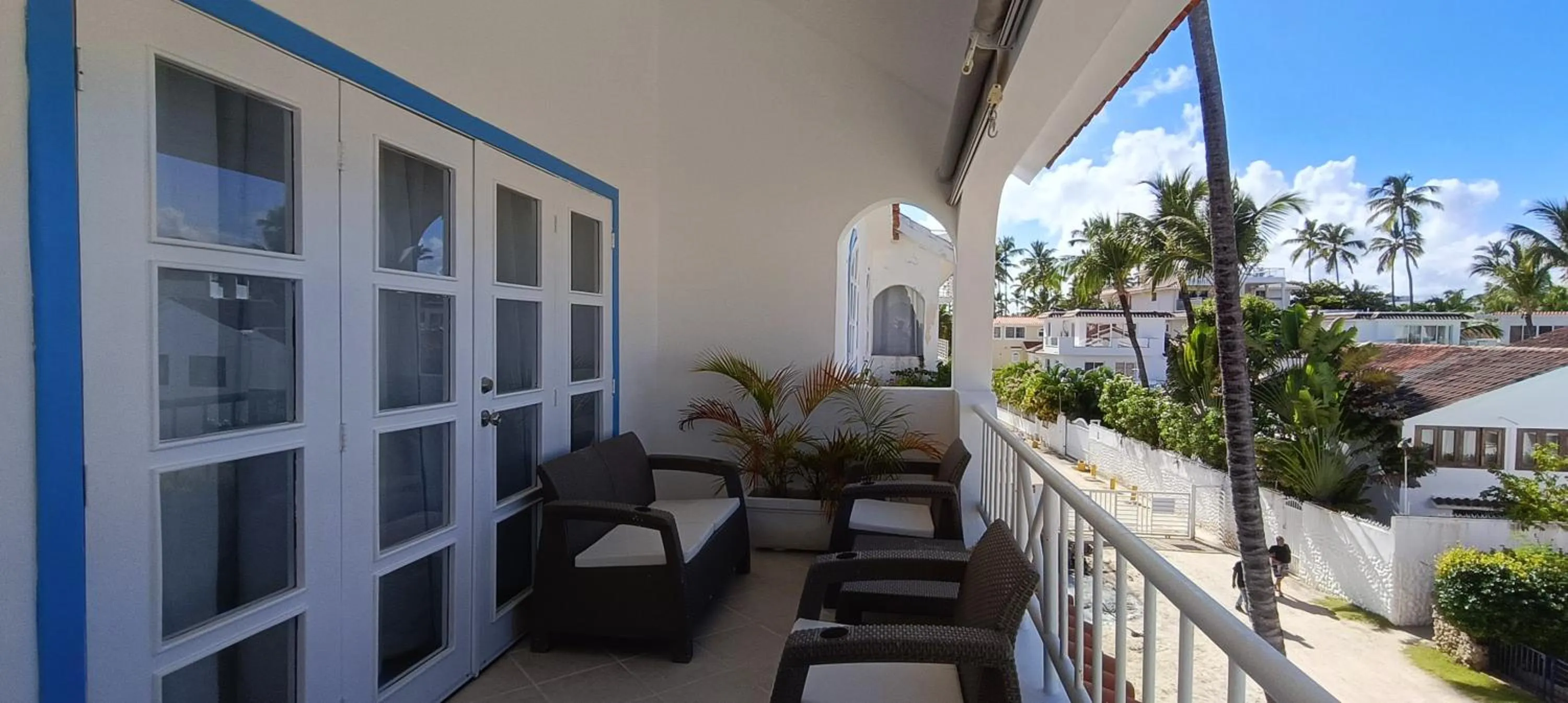Patio in Flor del Mar Condo Punta Cana Beachfront