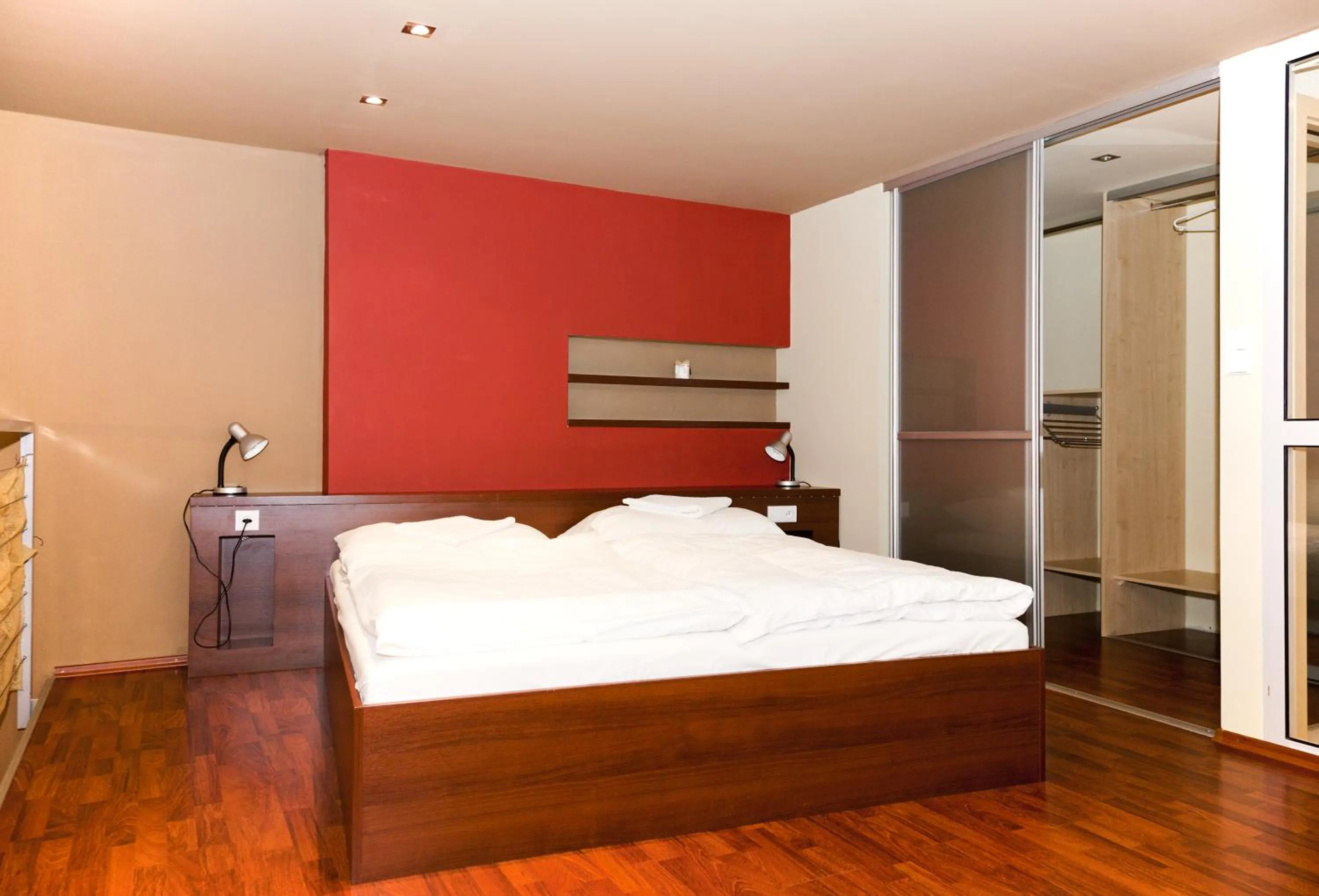 Bedroom, Bed in Hotel Spolcentrum