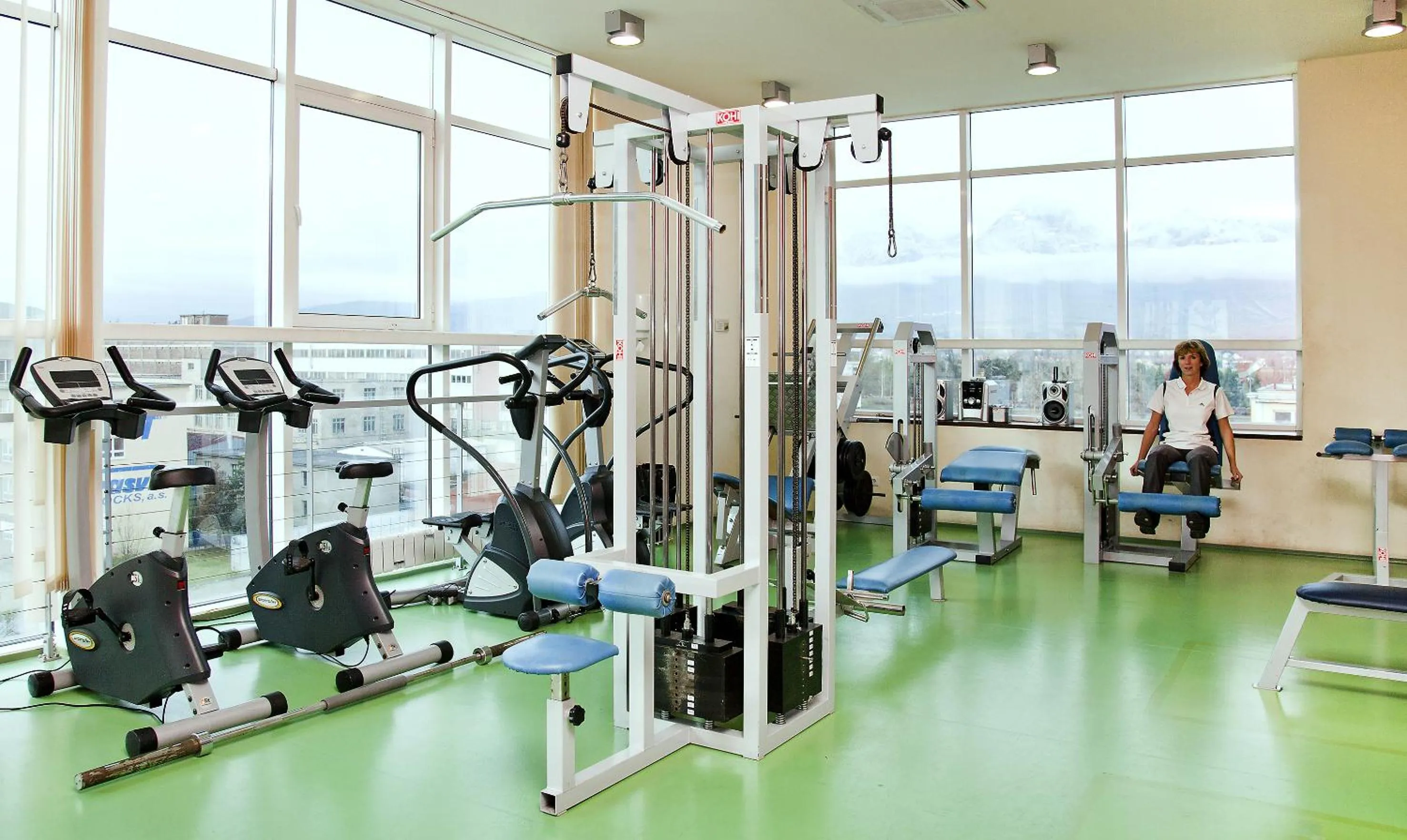 Fitness centre/facilities in Hotel Spolcentrum
