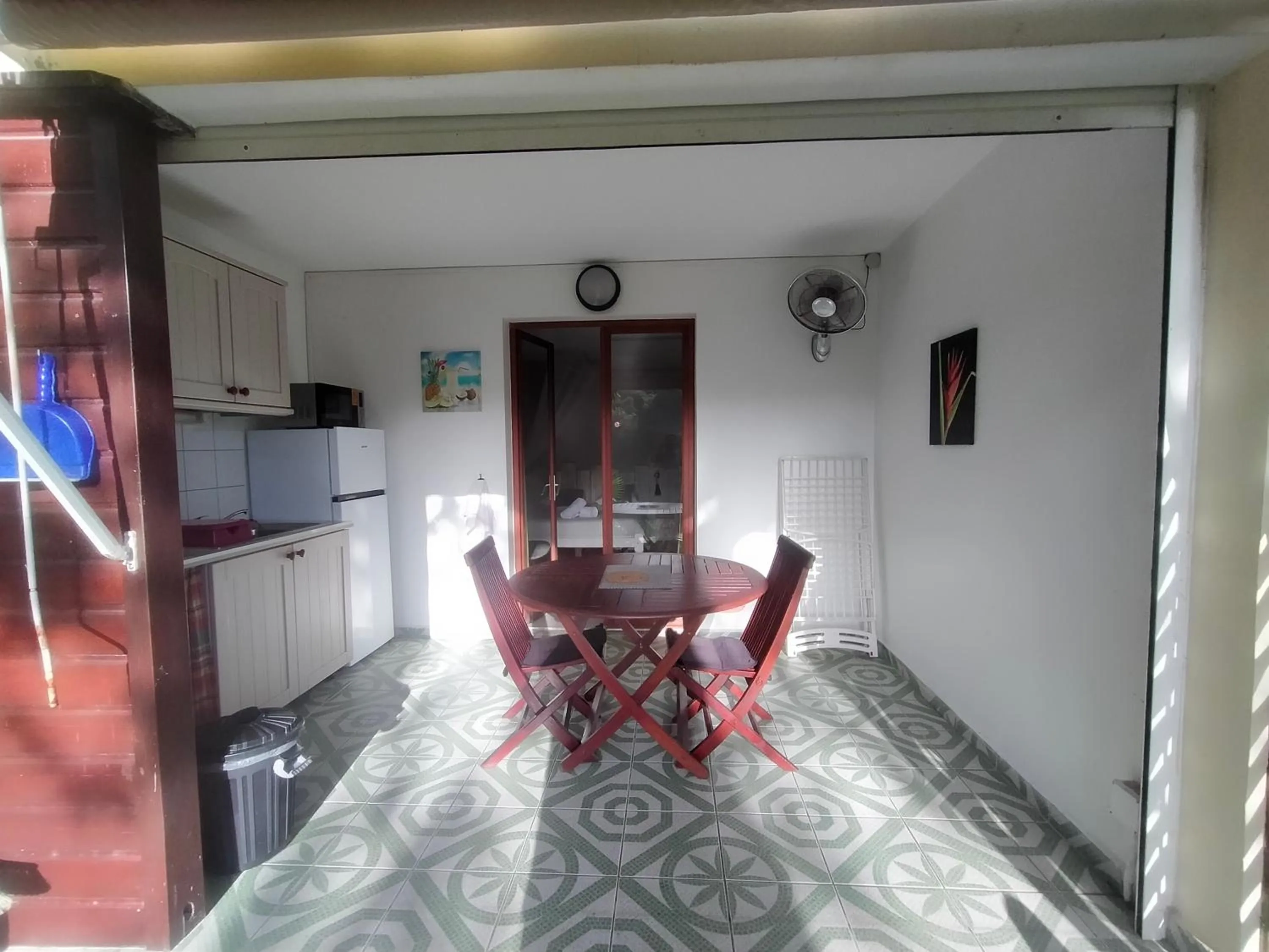 Dining area in Ti Village Creole