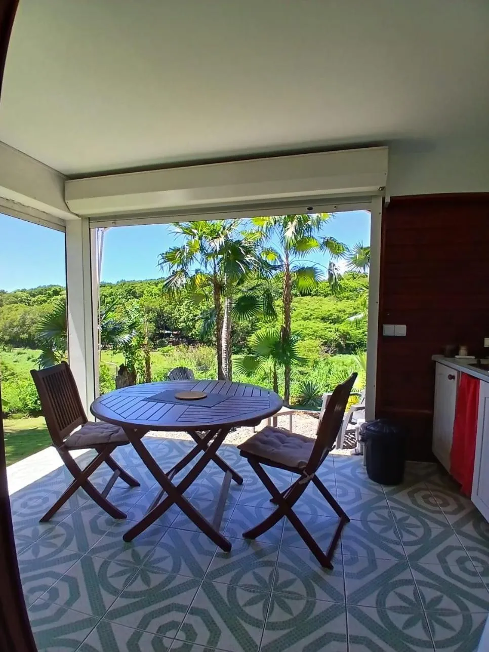 Patio in Ti Village Creole