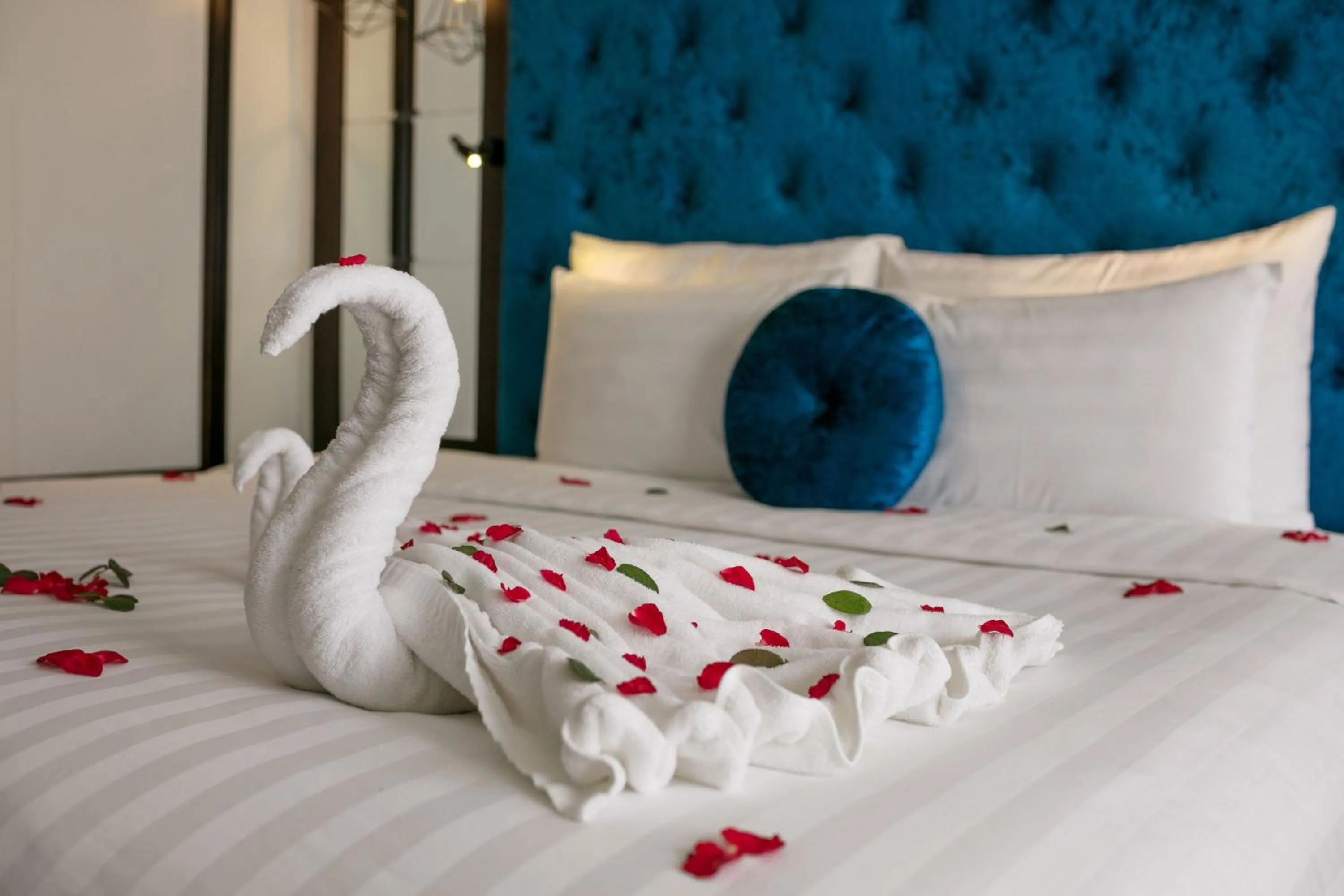 Decorative detail, Bed in Serene Boutique Hotel & Spa