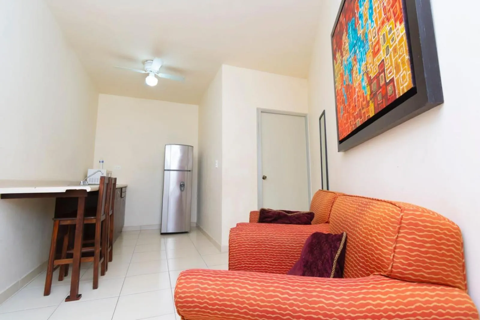 Seating area in Hotel Nápoles