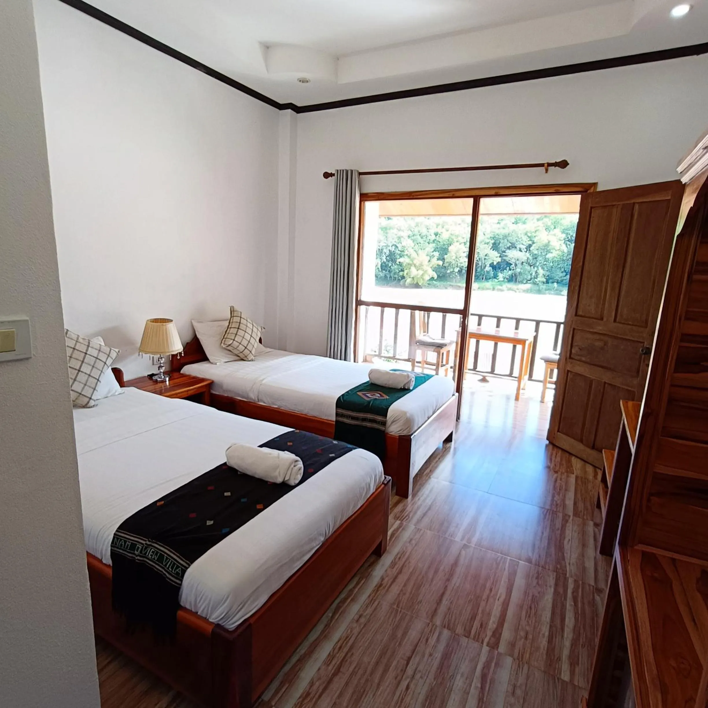 Bed in Nam ou view villa
